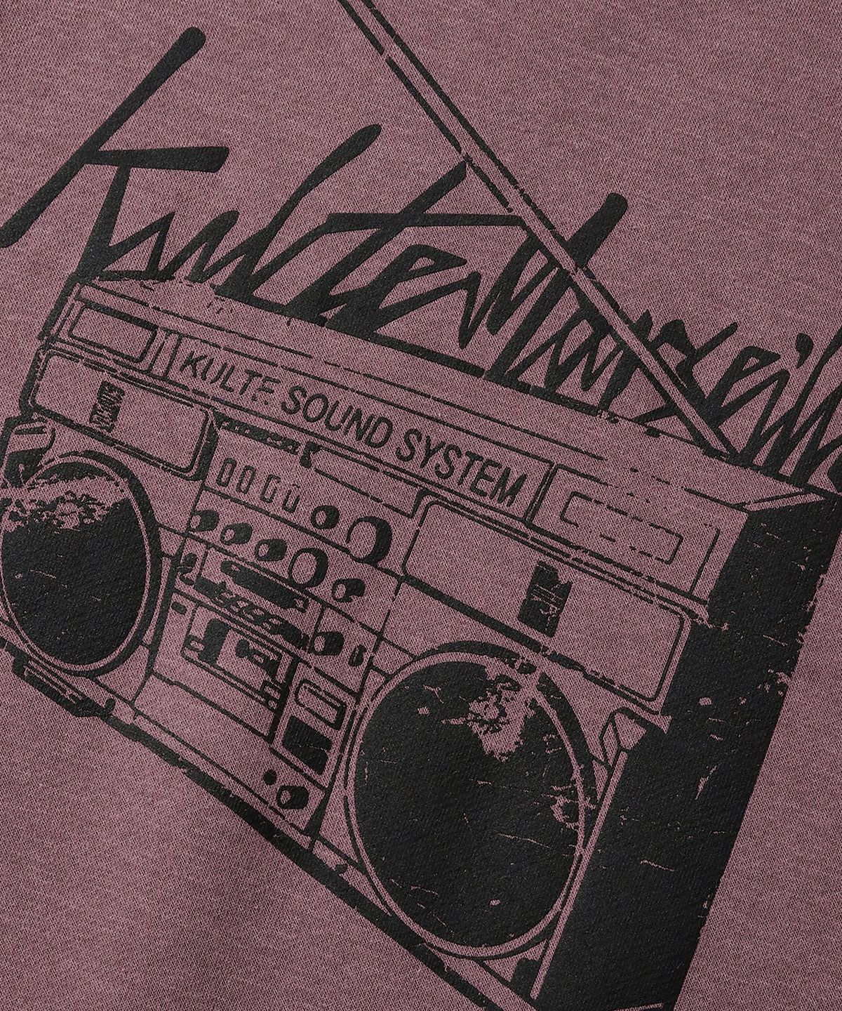 쿨트(KULTE) Retro radio crewneck D.pink