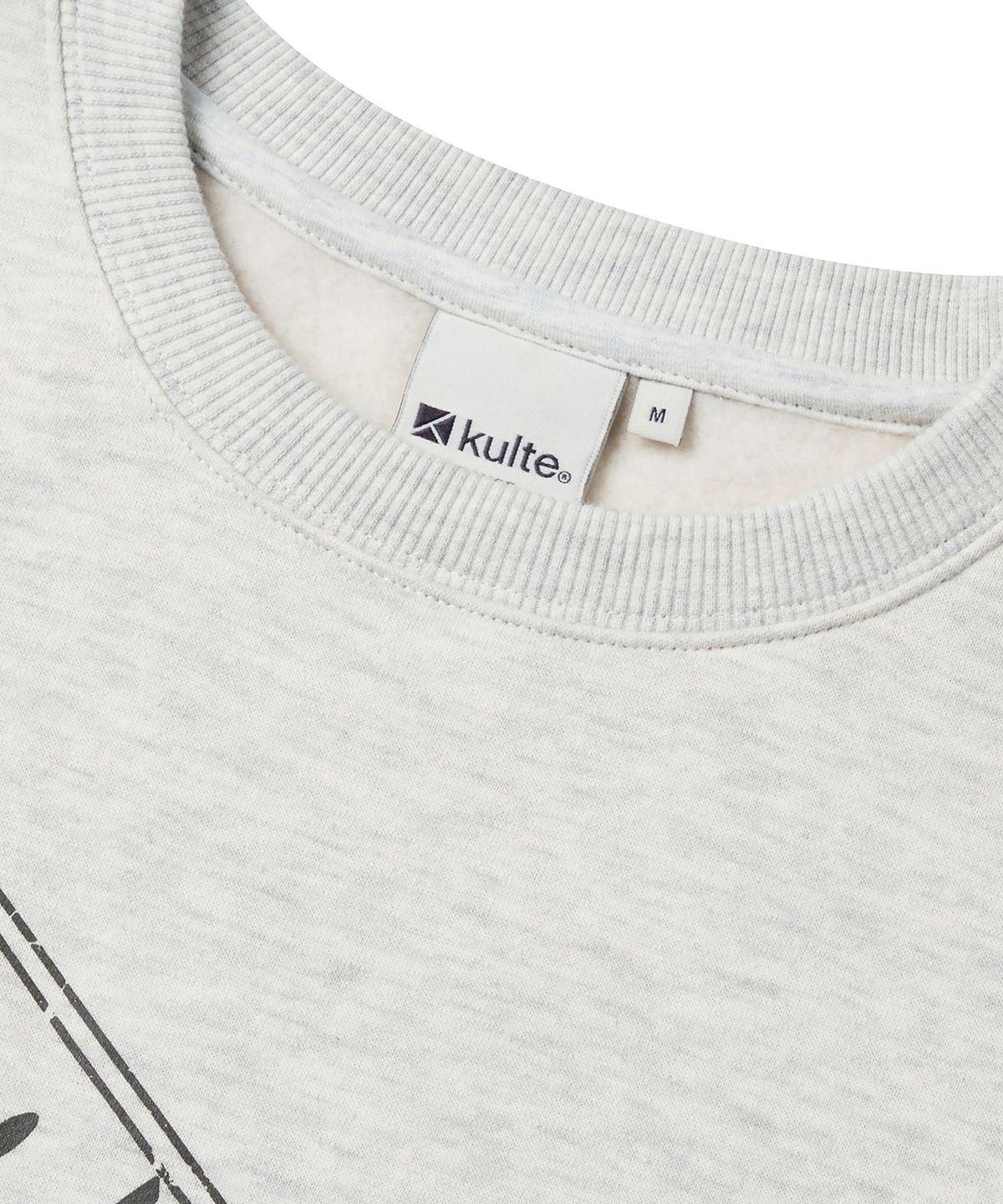 쿨트(KULTE) Retro radio crewneck O.B.melange