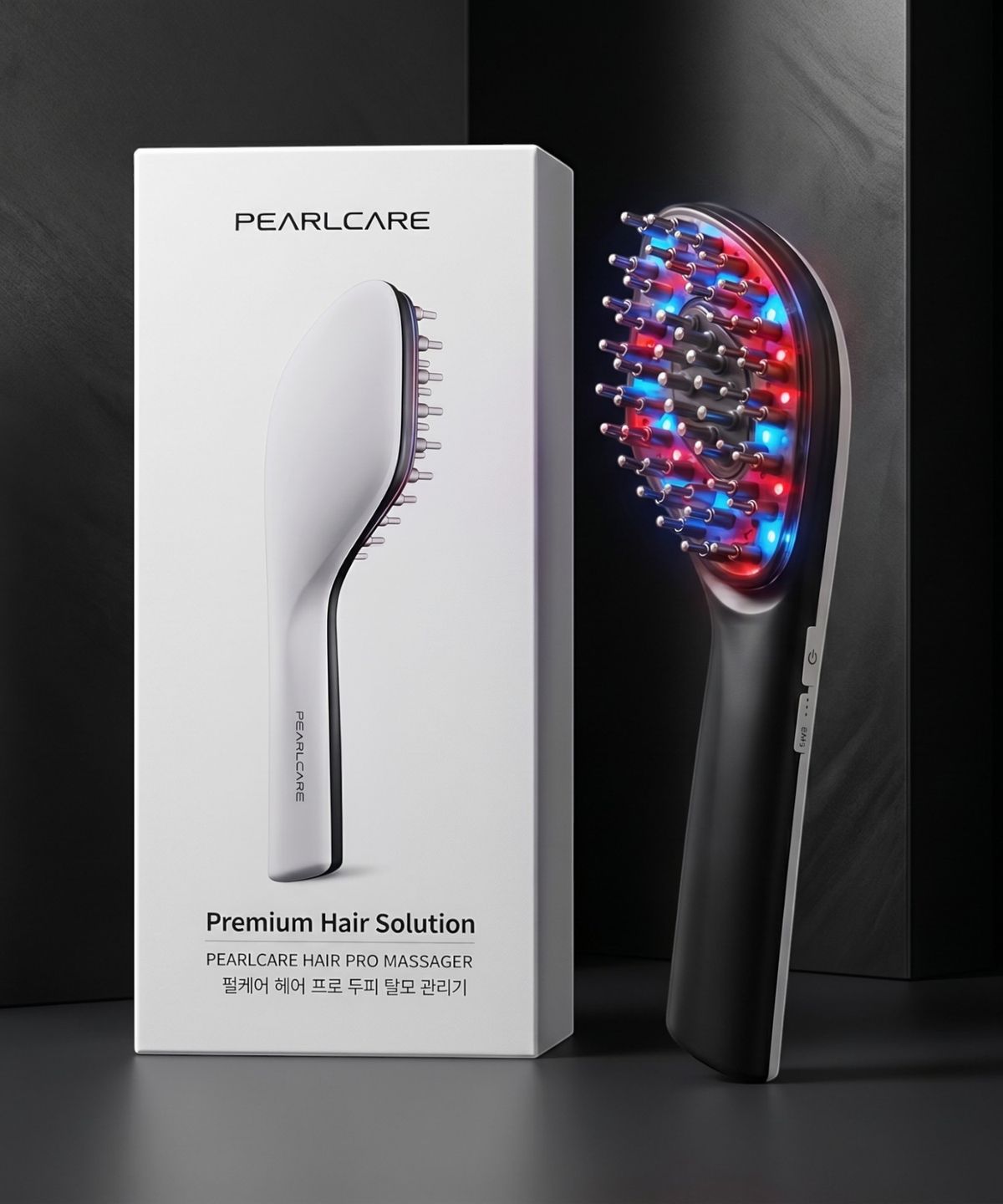 펄케어(PEARLCARE) 헤어프로 두피 마사지기 관리기 브러쉬 고주파 EMS 뷰티 디바이스