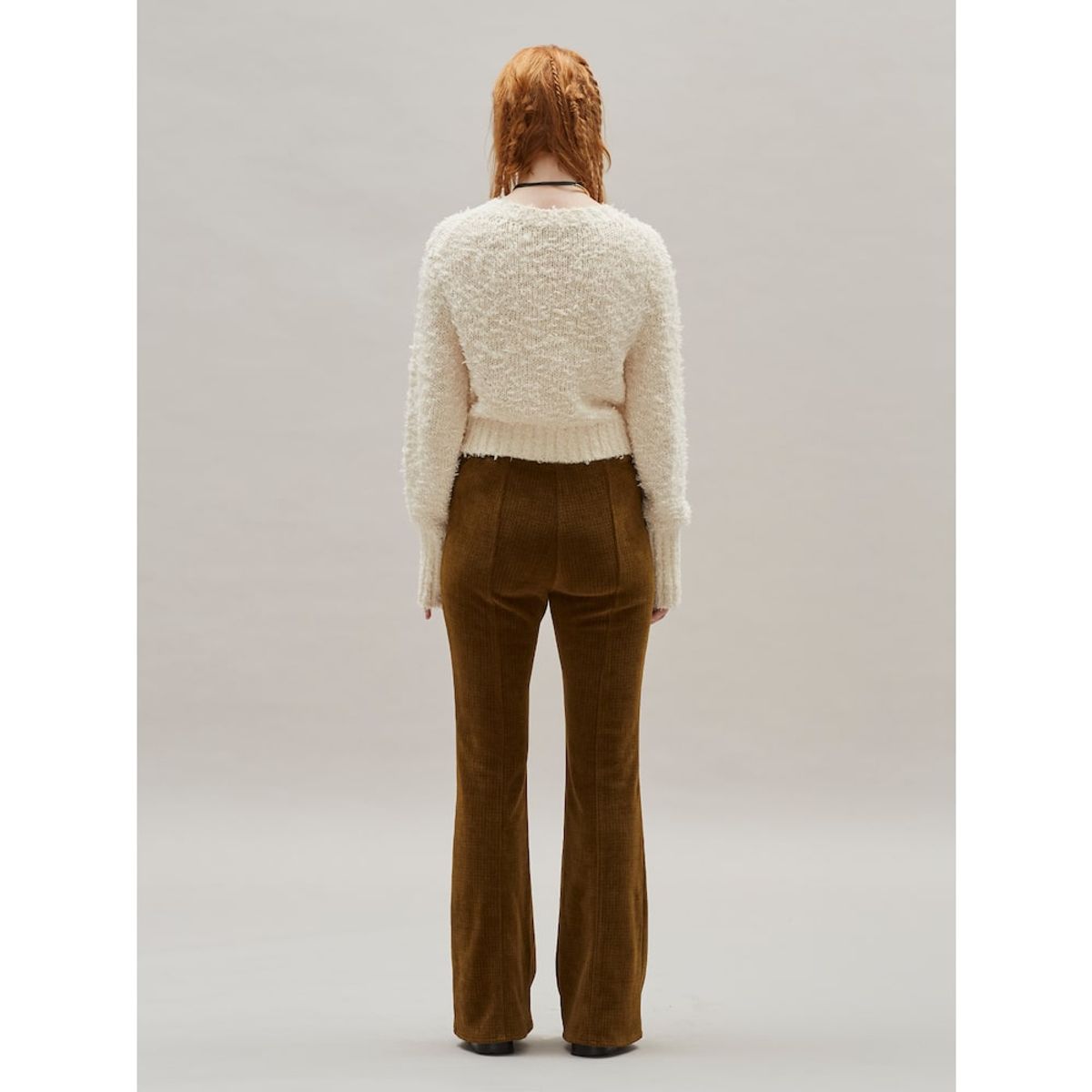 샌드 사운드(SAND SOUND) Corduroy Slim Bootcut Pants  Yellowish Brown
