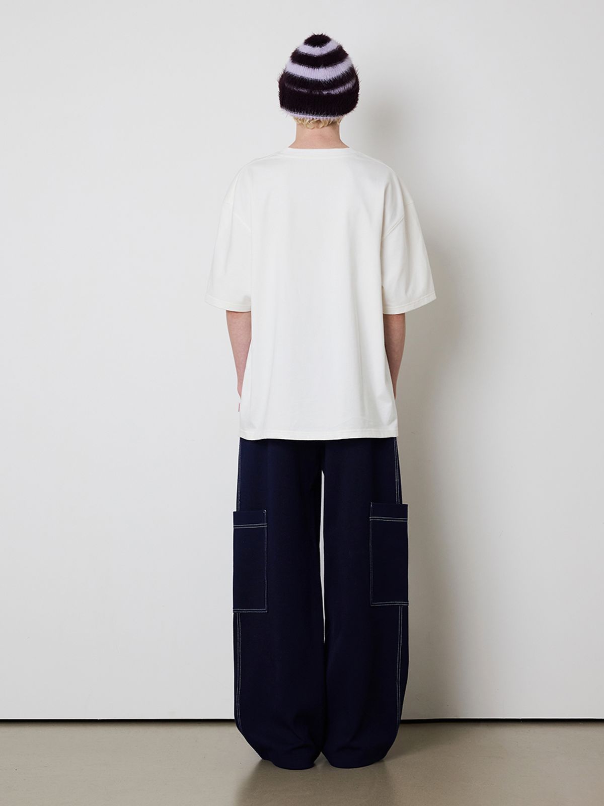 민더리(MEENDERI) [UNISEX]BIG POCKET JOGGER PANTS - NAVY