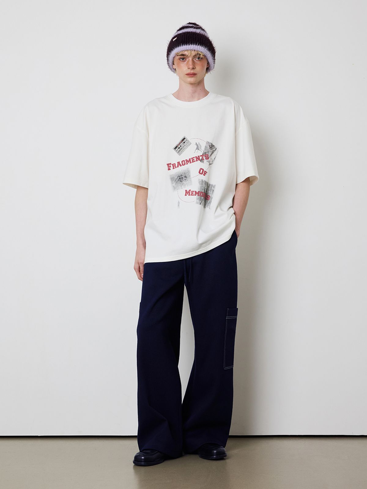 민더리(MEENDERI) [UNISEX]BIG POCKET JOGGER PANTS - NAVY