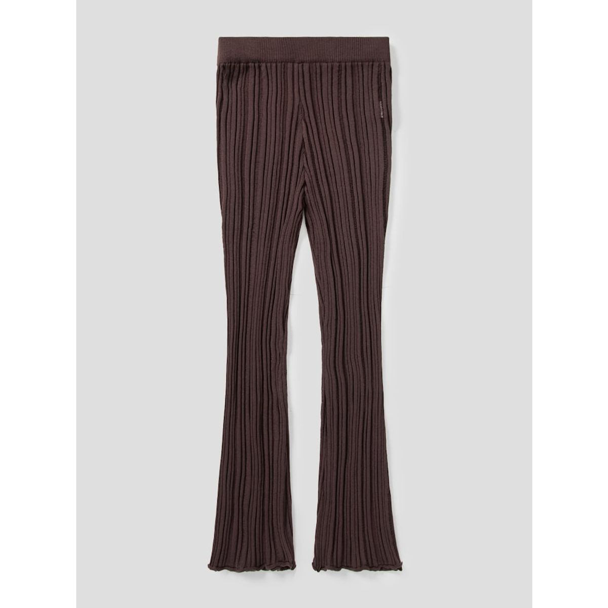 샌드 사운드(SAND SOUND) Lip Texture Bootcut Knit Pants  Brown