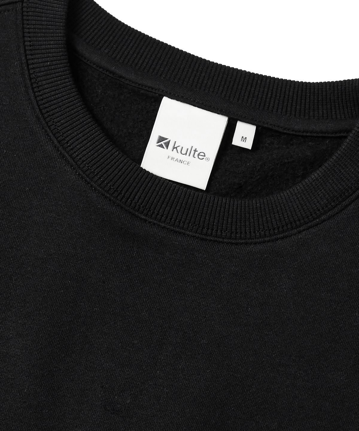 쿨트(KULTE) Swirl logo crewneck Black