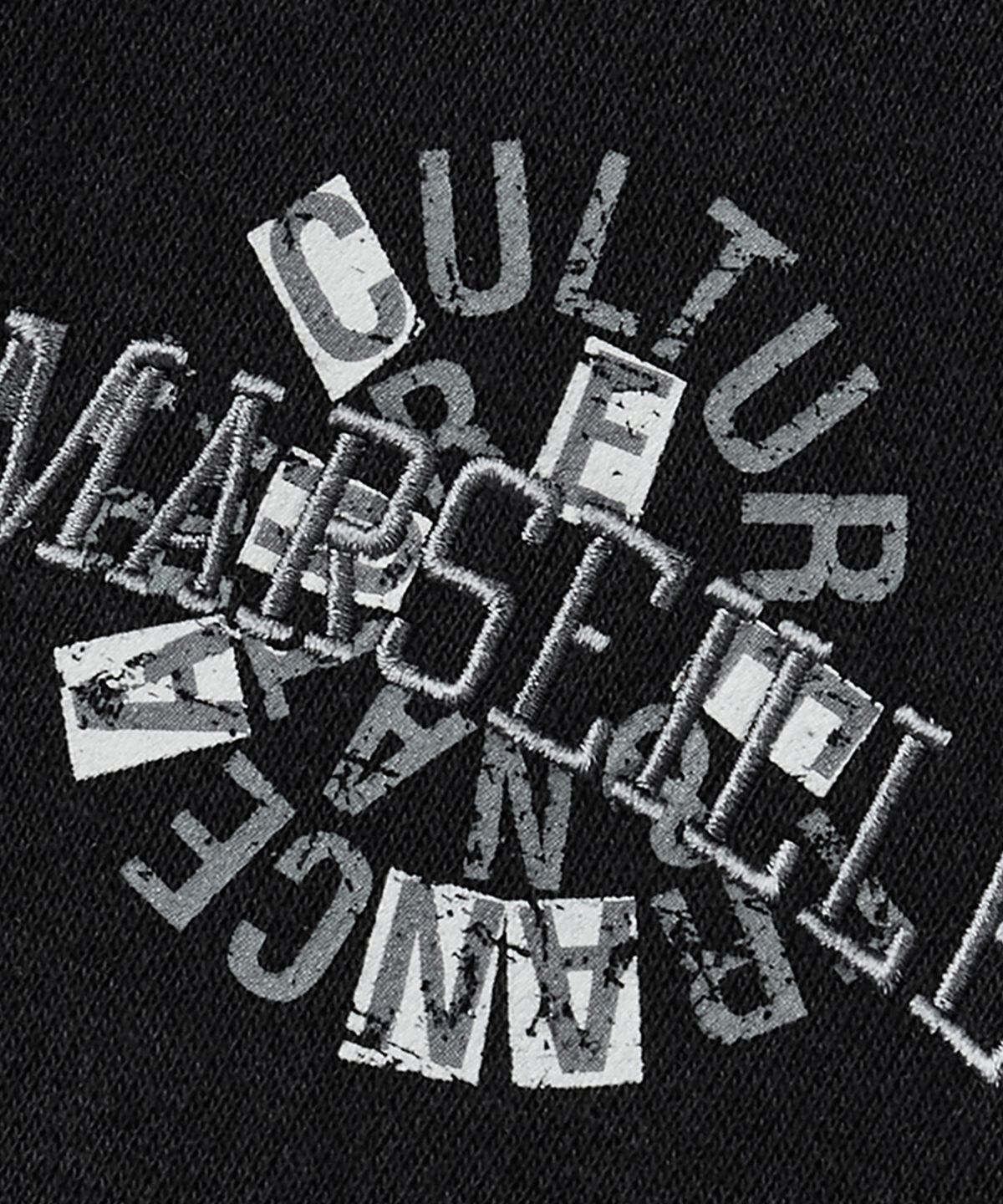 쿨트(KULTE) Swirl logo crewneck Black