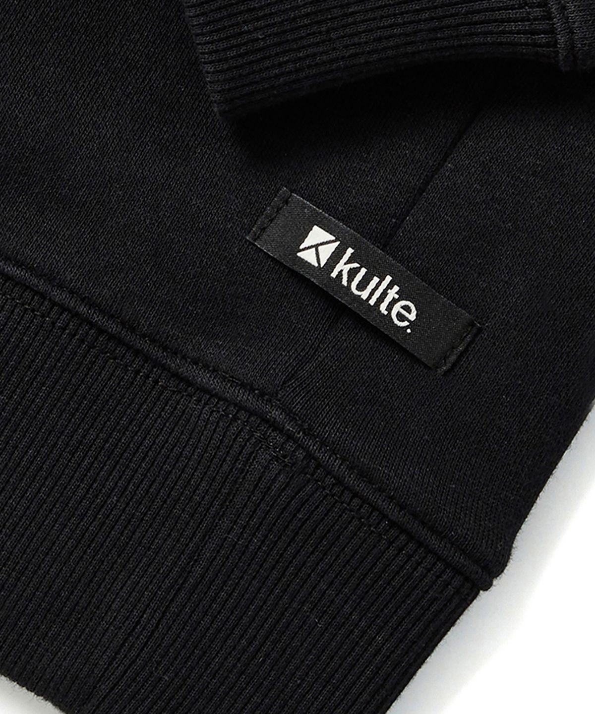 쿨트(KULTE) Swirl logo crewneck Black