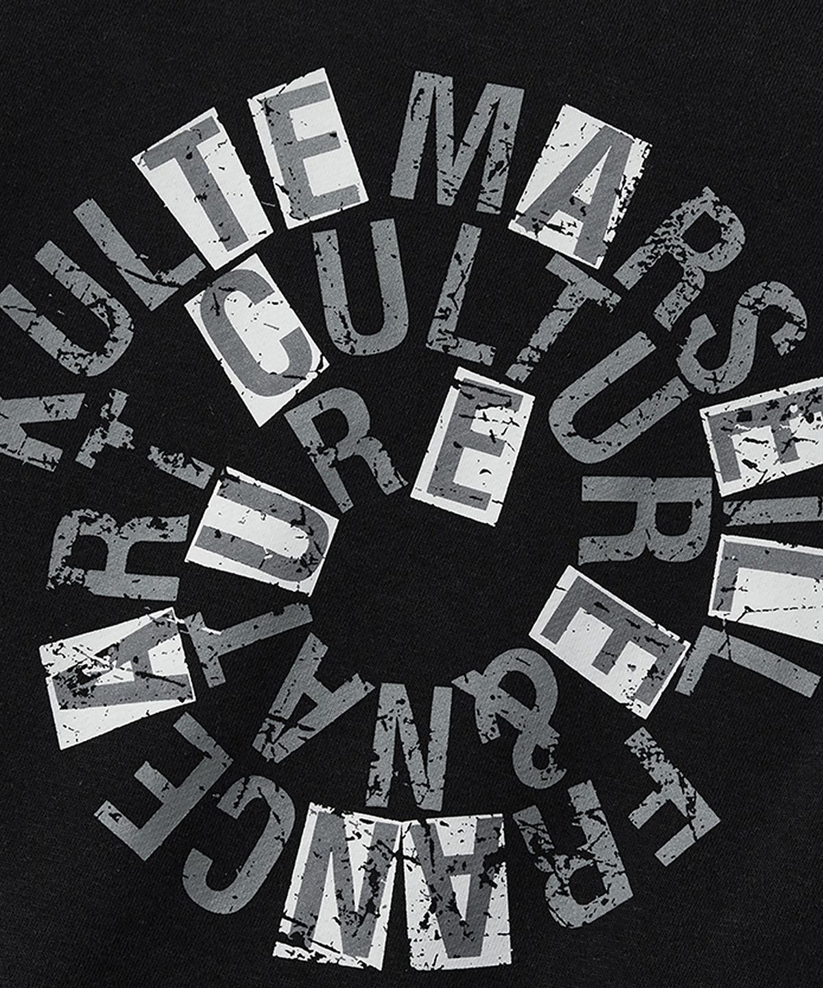 쿨트(KULTE) Swirl logo crewneck Black