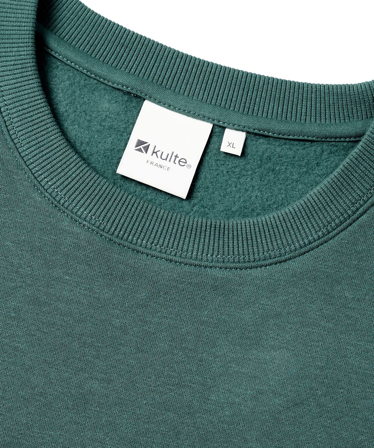 쿨트(KULTE) Swirl logo crewneck D.green