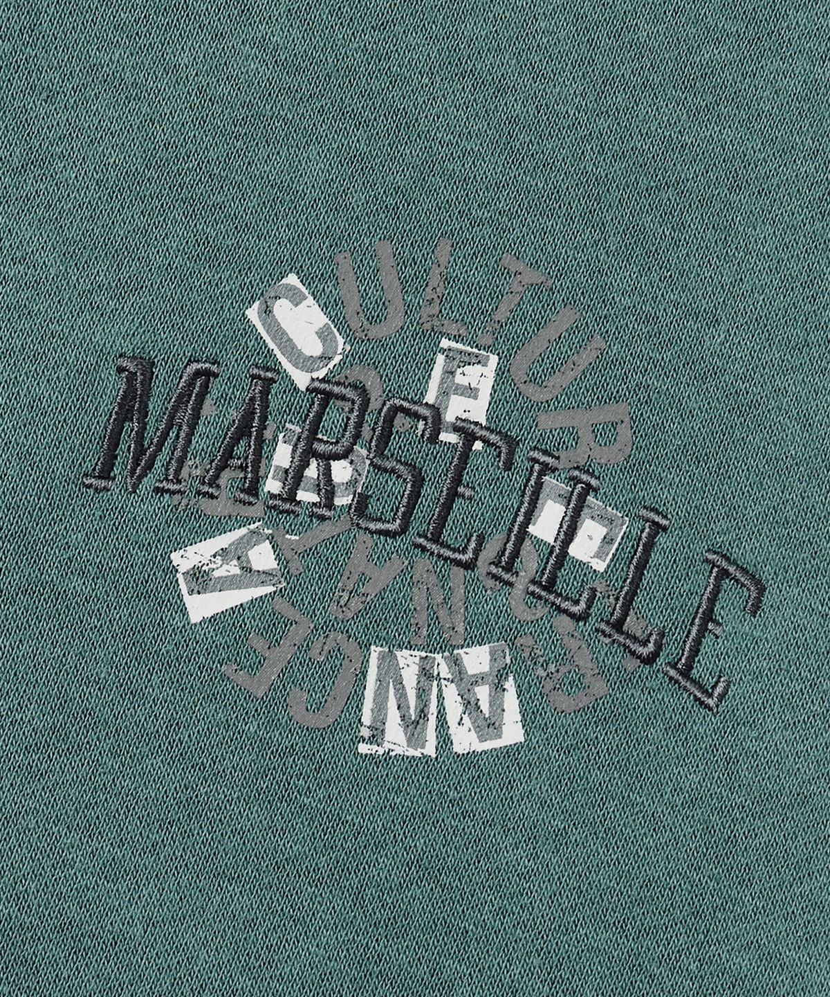 쿨트(KULTE) Swirl logo crewneck D.green