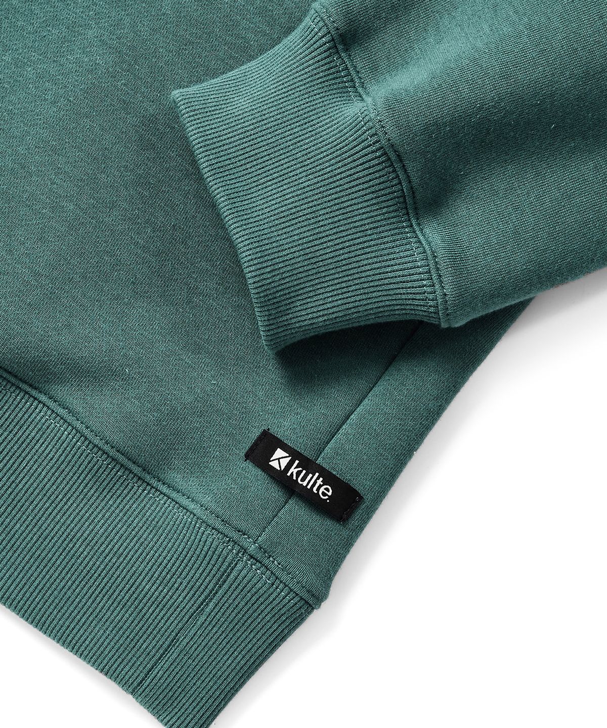 쿨트(KULTE) Swirl logo crewneck D.green