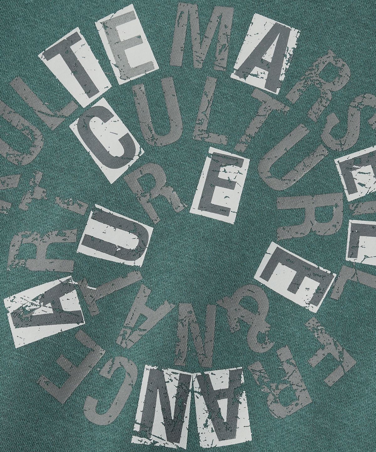 쿨트(KULTE) Swirl logo crewneck D.green