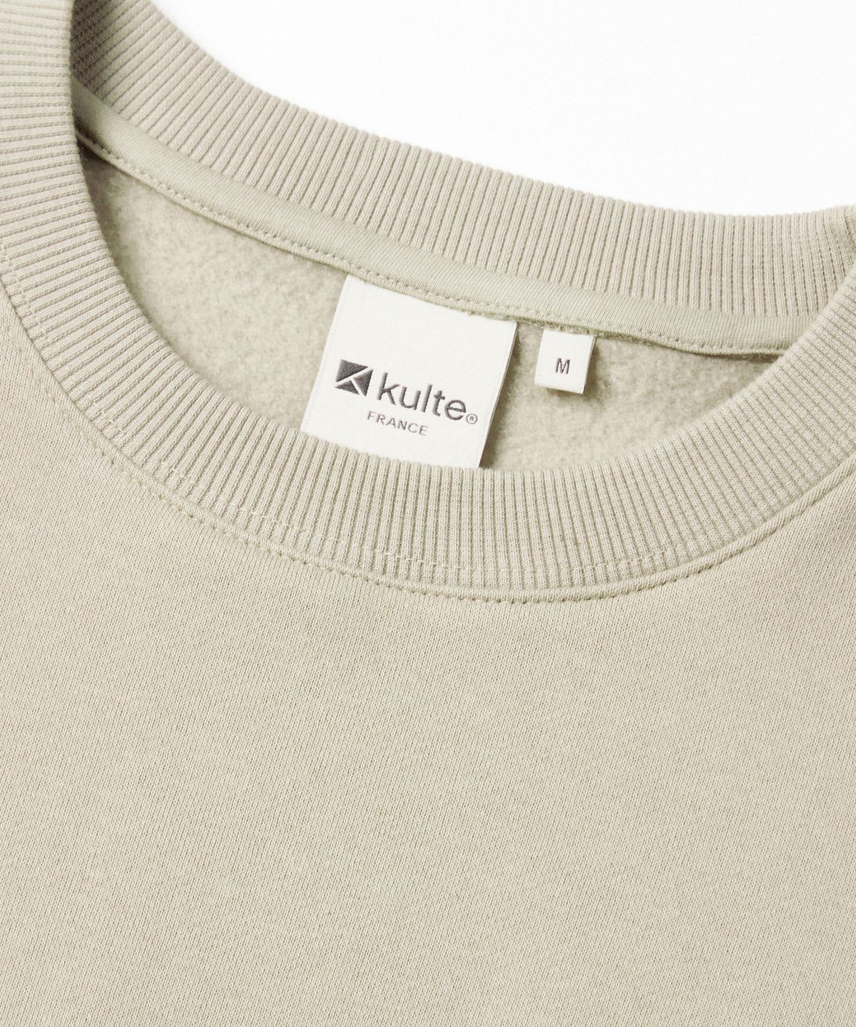 쿨트(KULTE) Swirl logo crewneck L.beige
