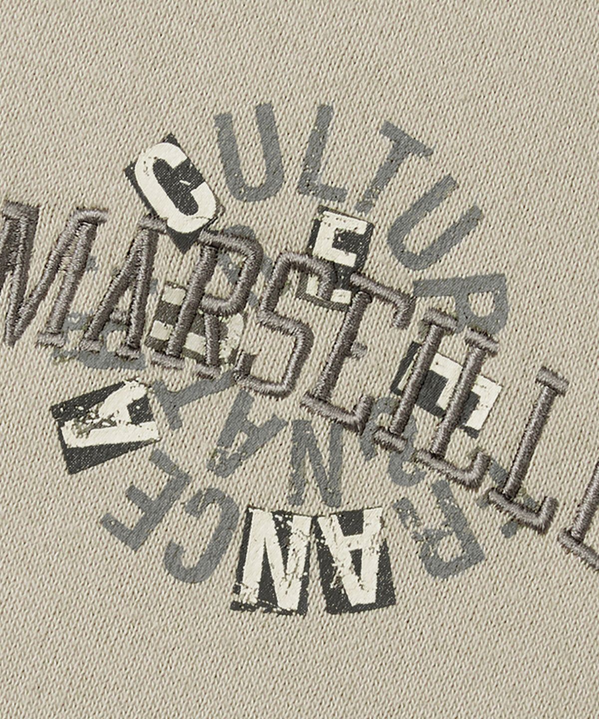 쿨트(KULTE) Swirl logo crewneck L.beige
