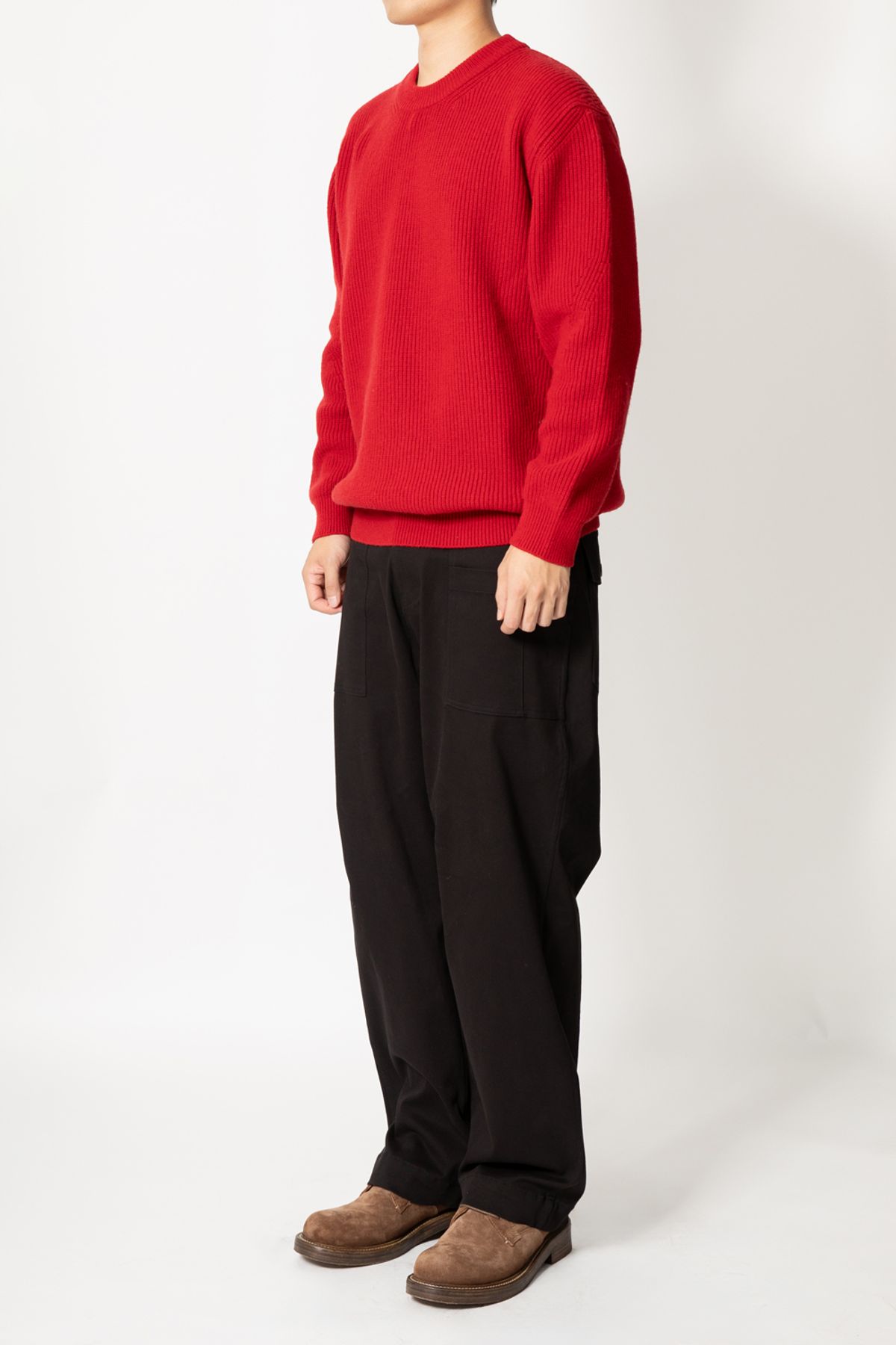 홀리선(HORLISUN) Northyork Crewneck Heavy Knit Urban Red