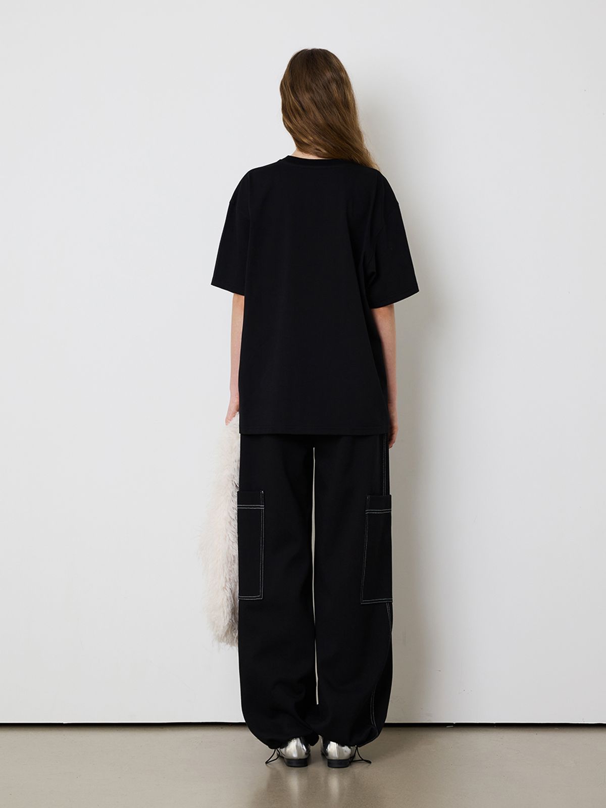 민더리(MEENDERI) [UNISEX]BIG POCKET JOGGER PANTS - BLACK