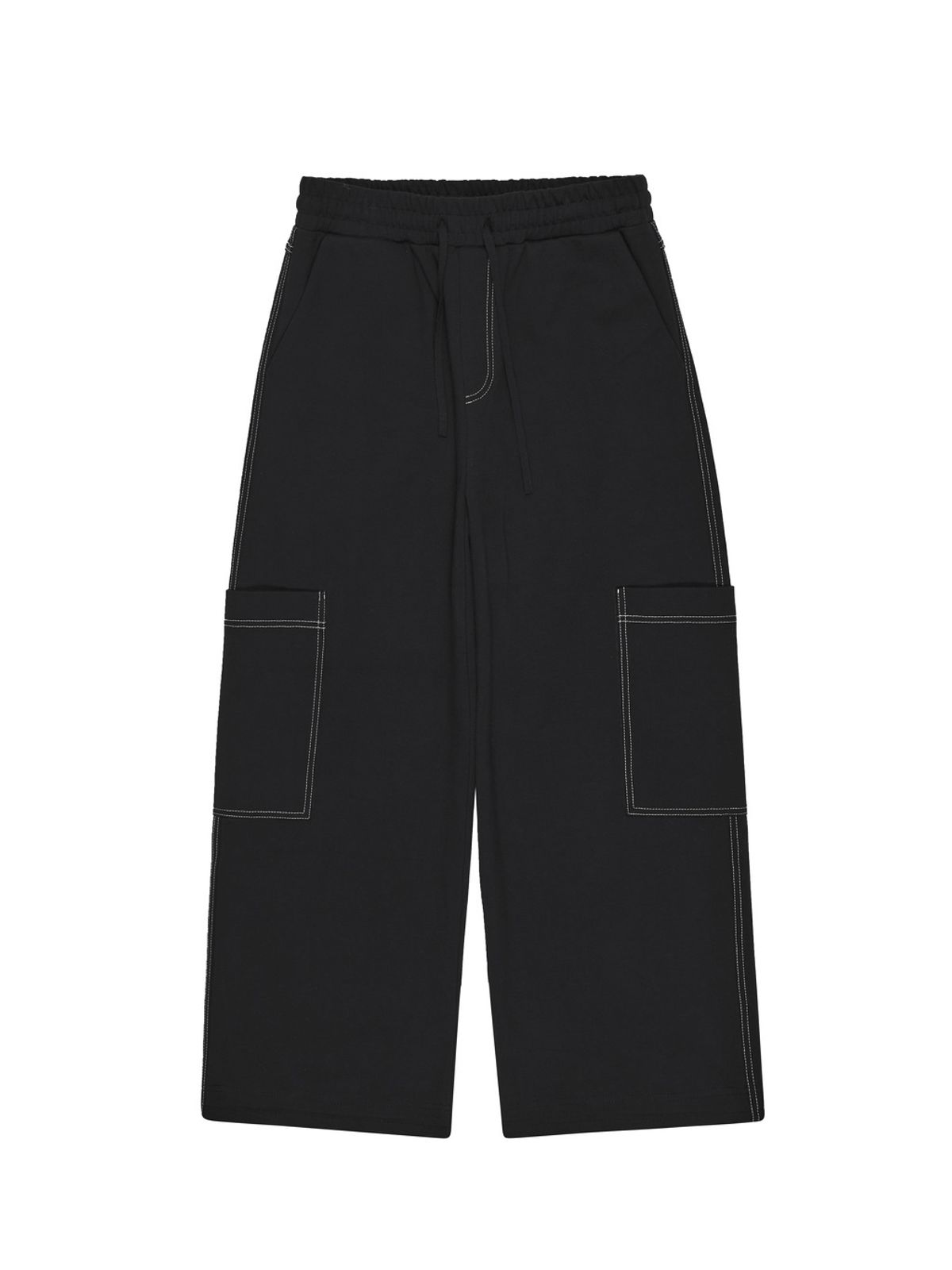민더리(MEENDERI) [UNISEX]BIG POCKET JOGGER PANTS - BLACK