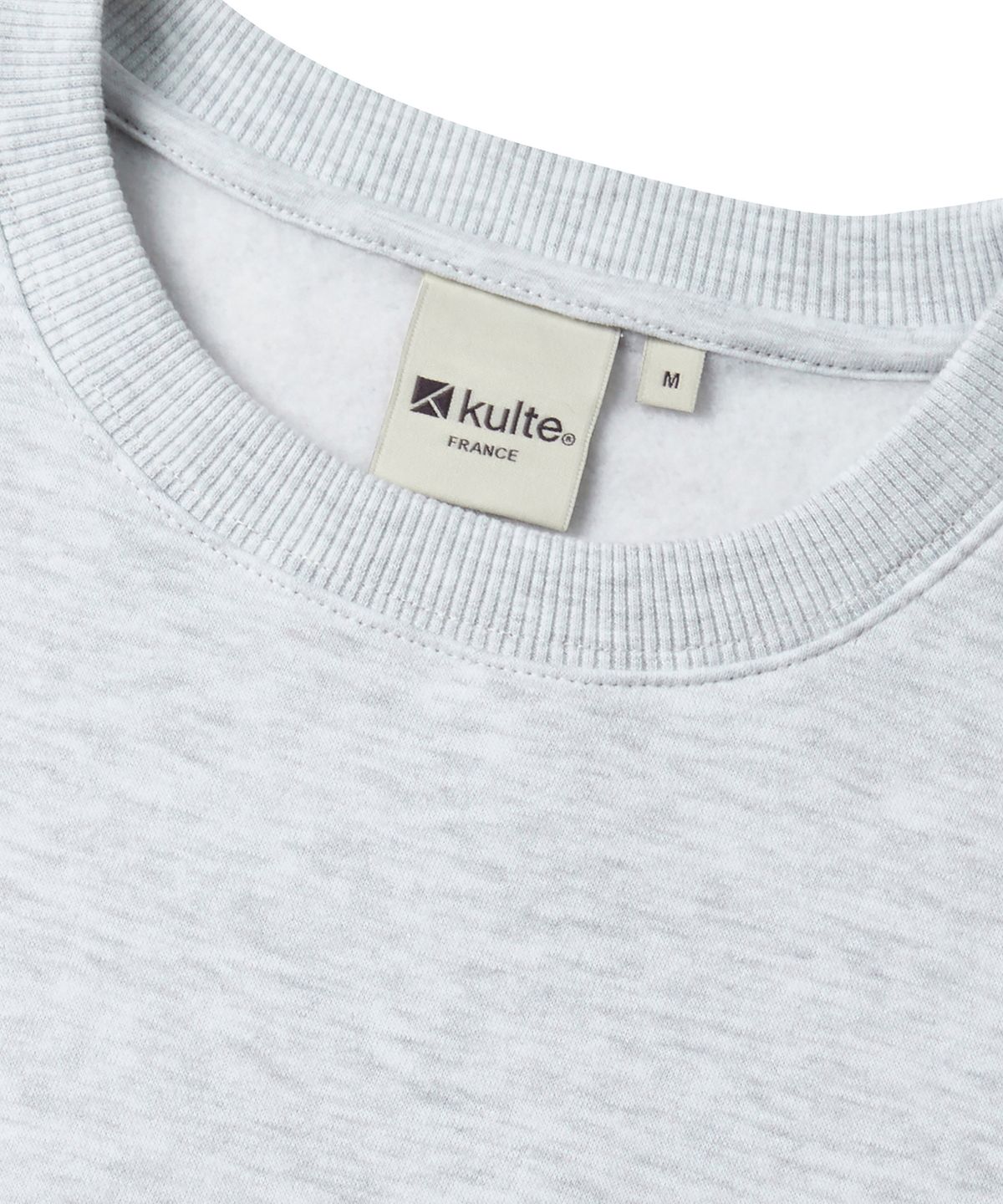 쿨트(KULTE) Small lettering crewneck L.melange