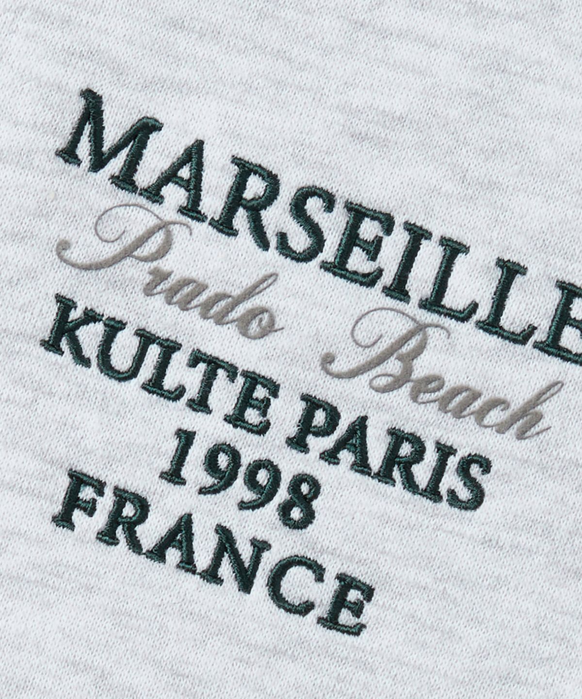 쿨트(KULTE) Small lettering crewneck L.melange