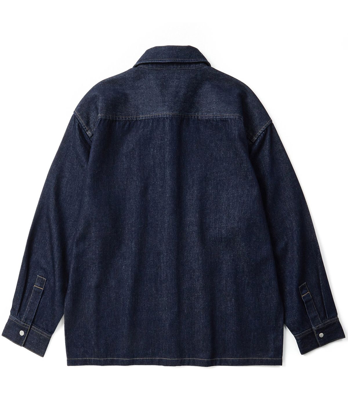 쿨트(KULTE) Washed work denim shirt Indigo