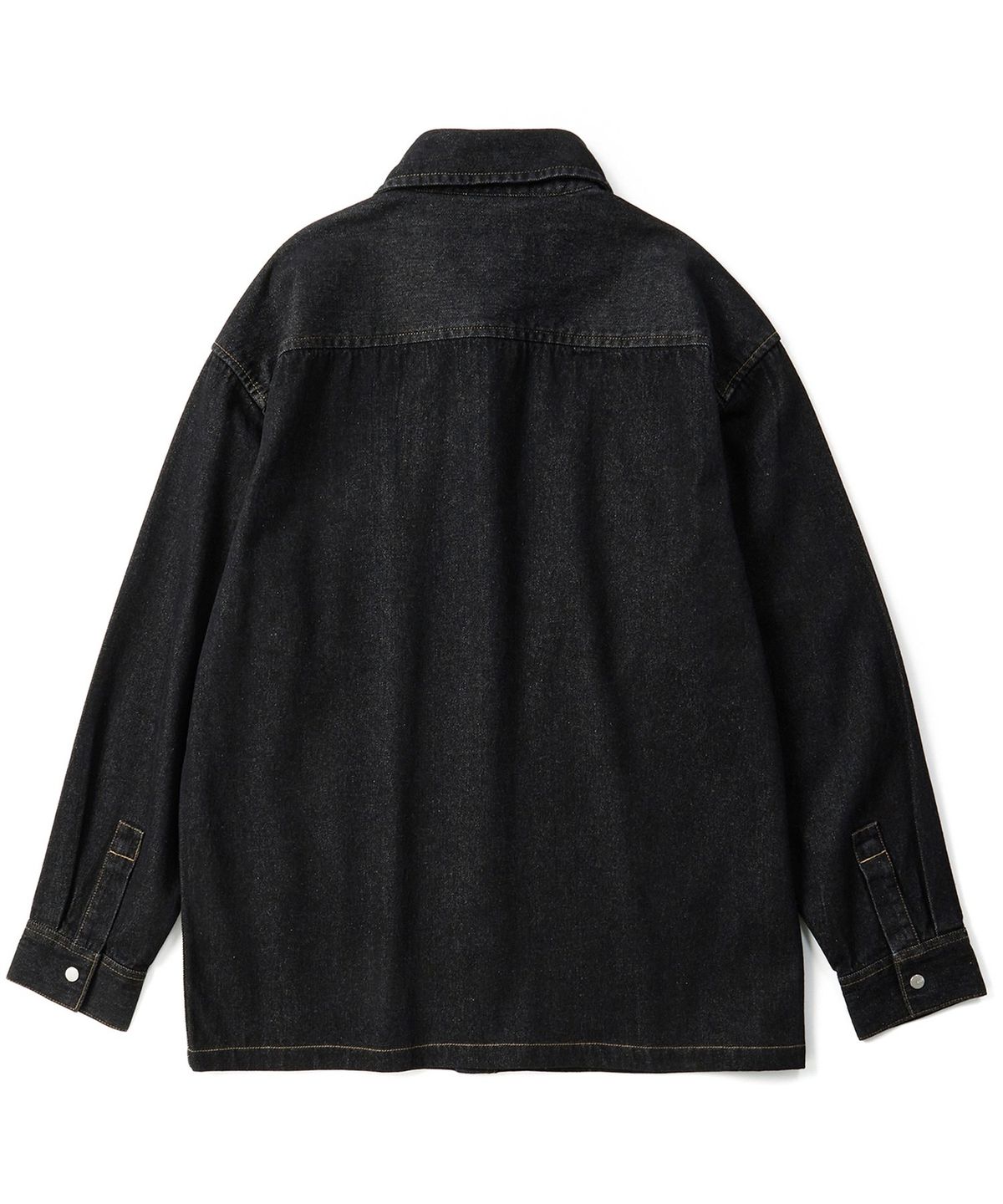 쿨트(KULTE) Washed work denim shirt Black