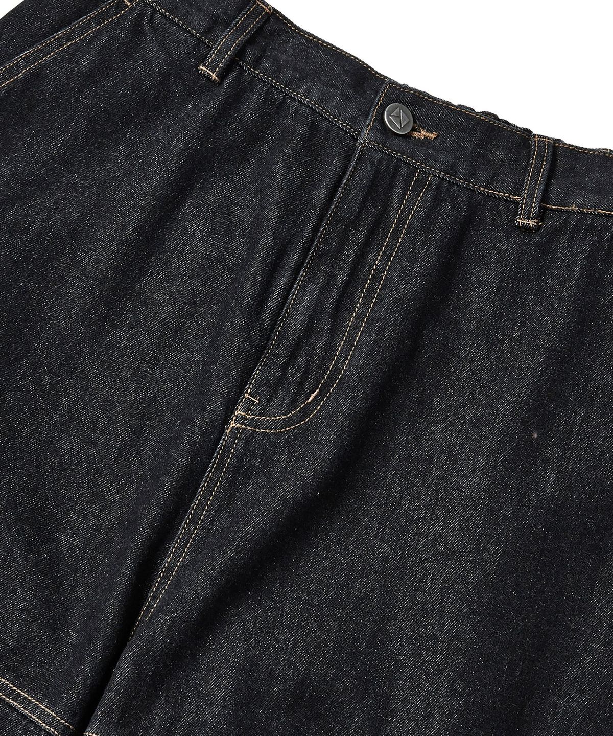 쿨트(KULTE) Washed cargo denim pants Black