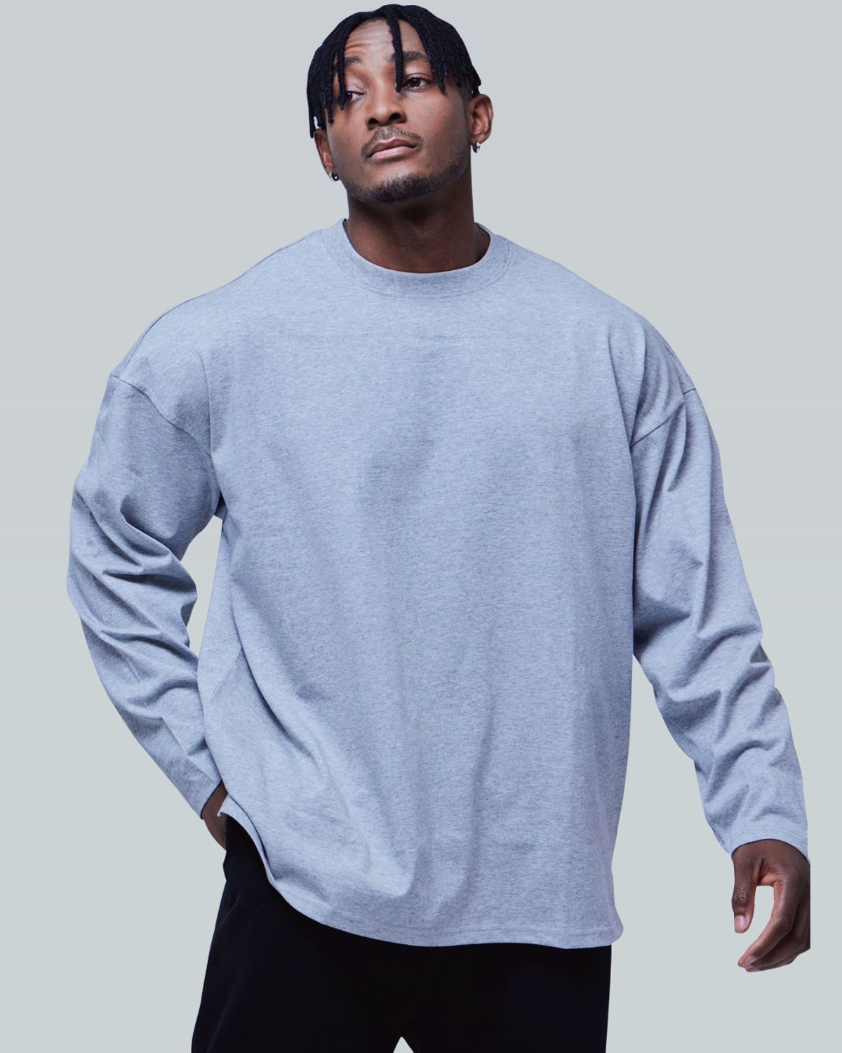 베르만 어패럴(VERMANN APPAREL) 베이직 절개 오버핏 롱슬리브 4colors