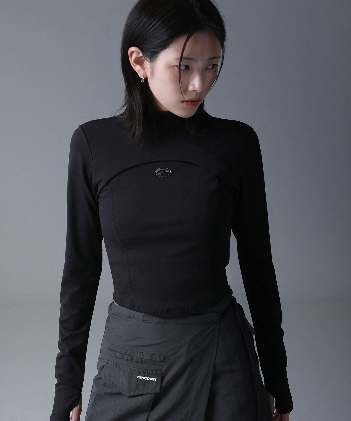 젠더스트(ZENDUST) Edge Crop Long Sleeve - 3COL