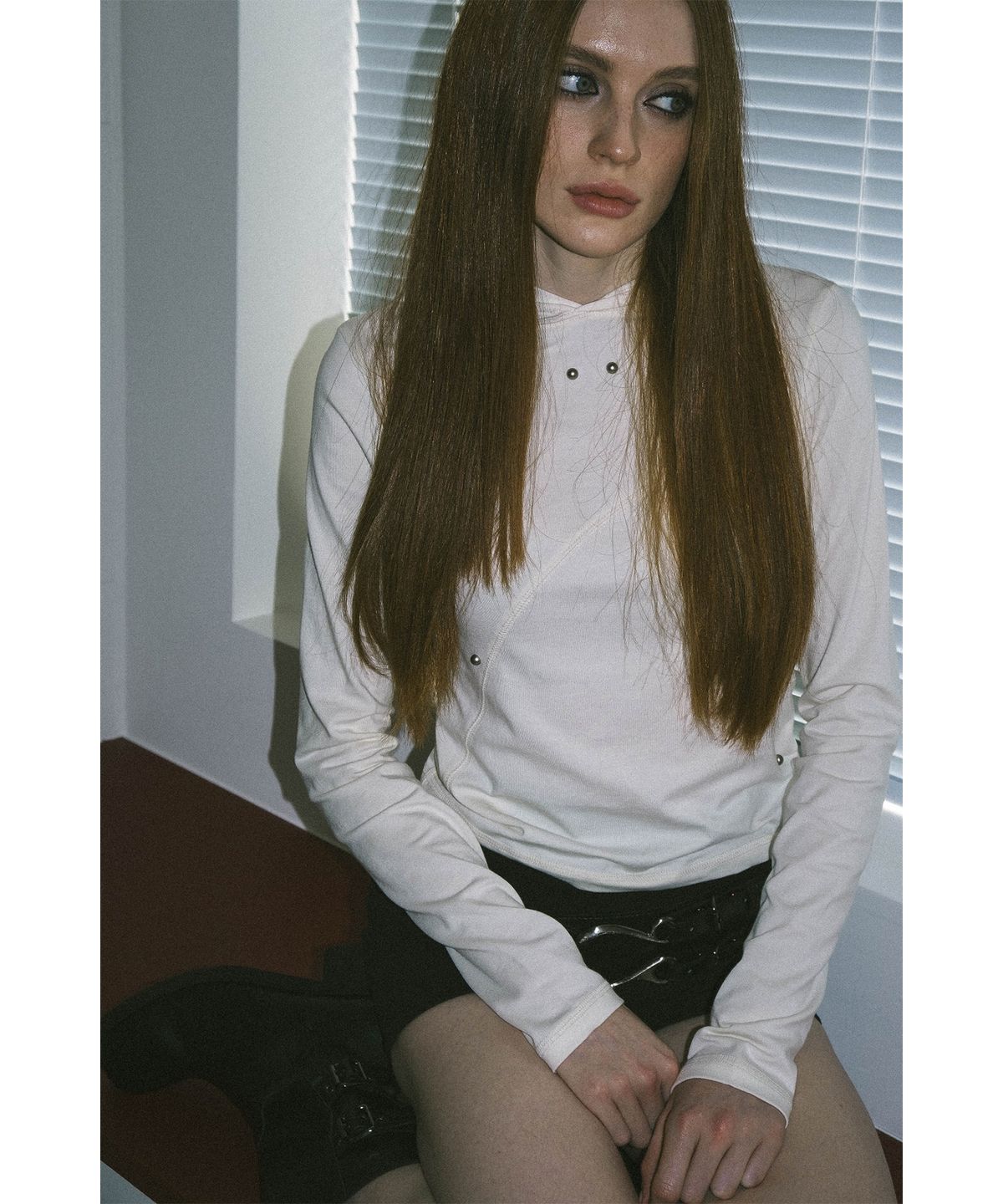 시스에이(SIS A) 스터드 라인 후드 [ivory]