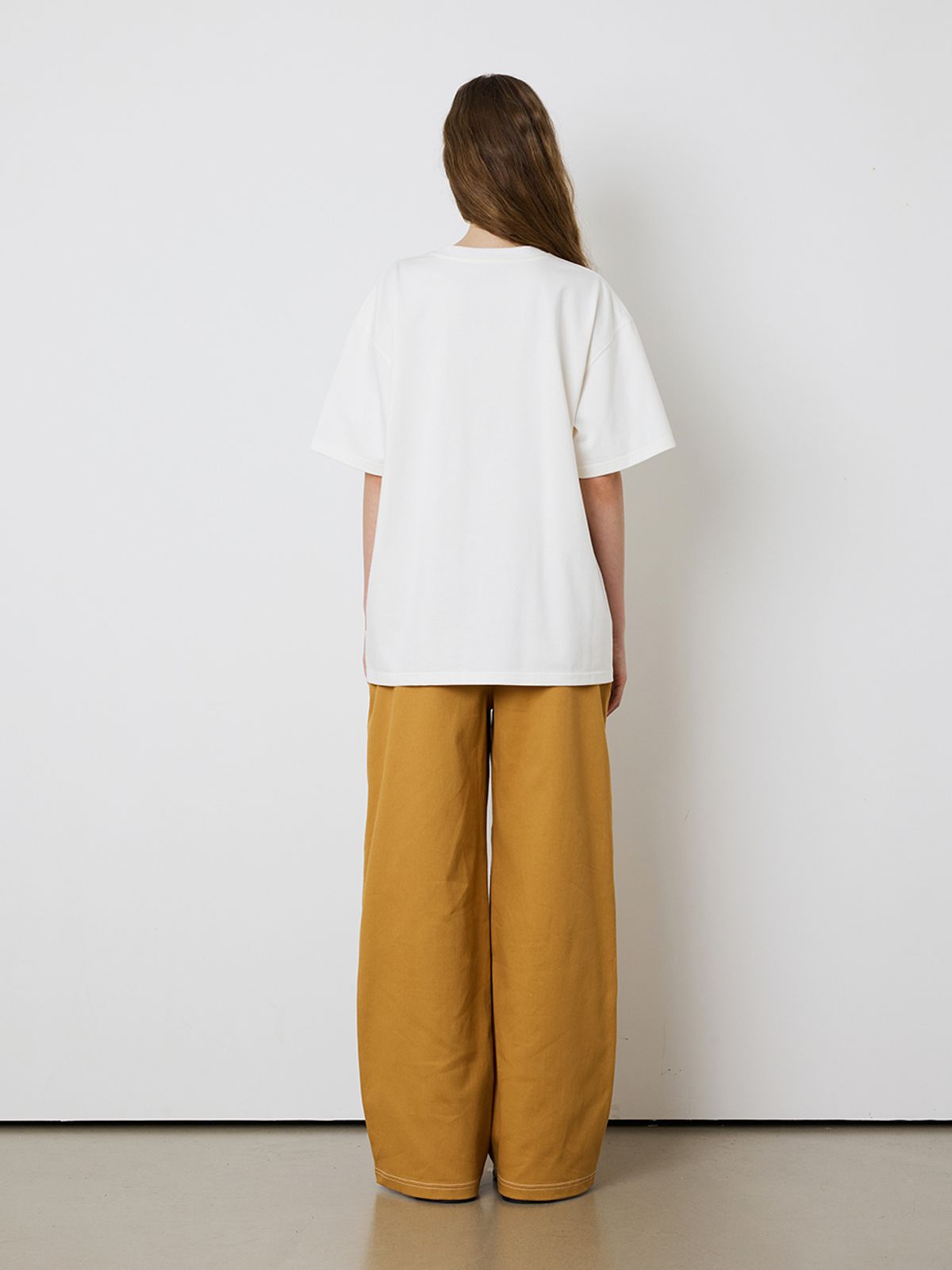민더리(MEENDERI) [UNISEX] FRAGMENTS PRINT T-SHIRT - WHITE