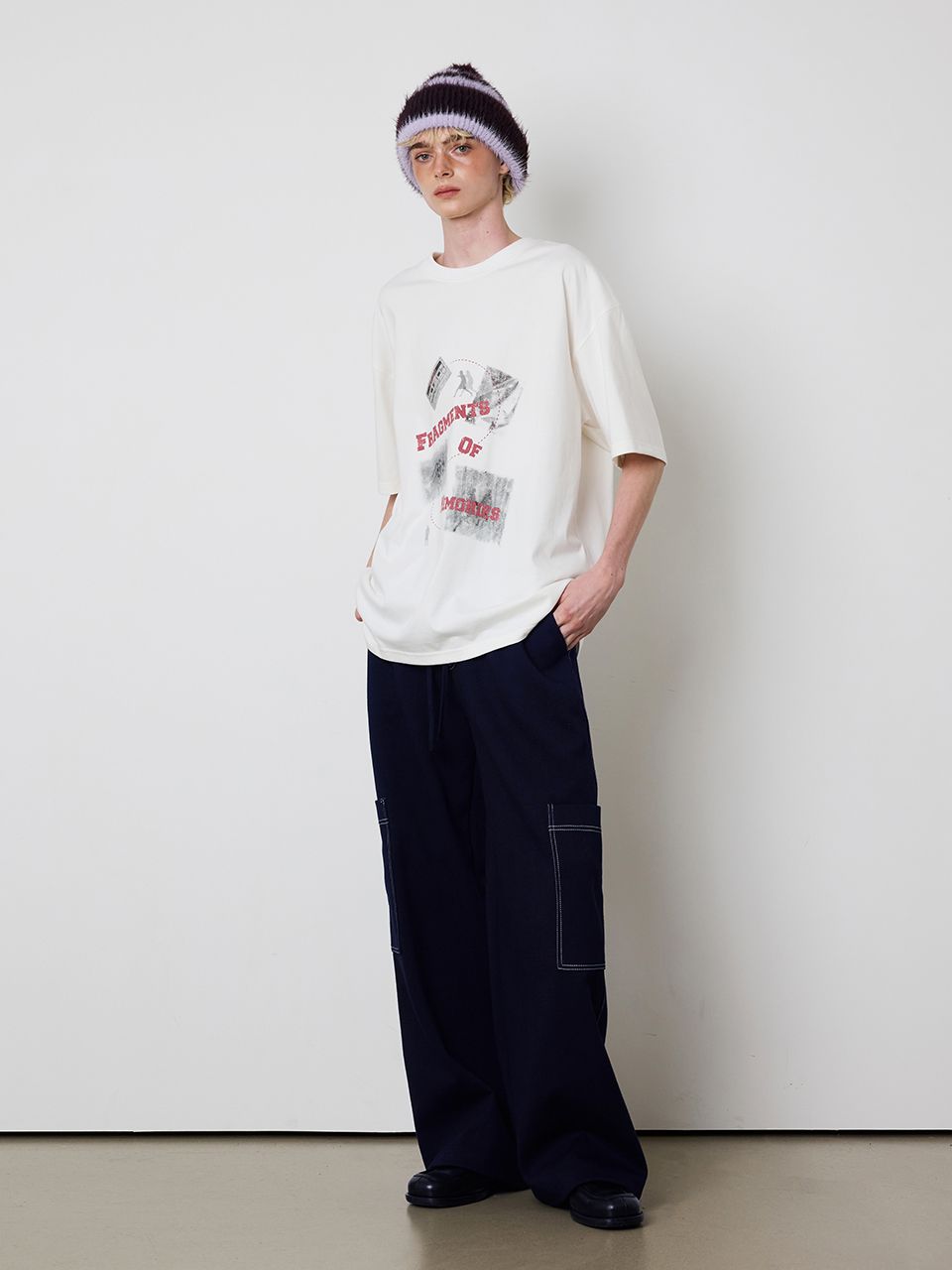 ★MEENDERI★[UNISEX] FRAGMENTS PRINT T-SHIRT - BLACK★正規品 MUSINSA | MEENDERI [UNISEX] FRAGMENTS PRINT T-SHIRT - WHITE