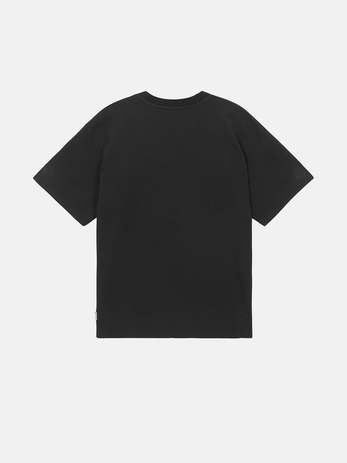 민더리(MEENDERI) [UNISEX] FRAGMENTS PRINT T-SHIRT - BLACK