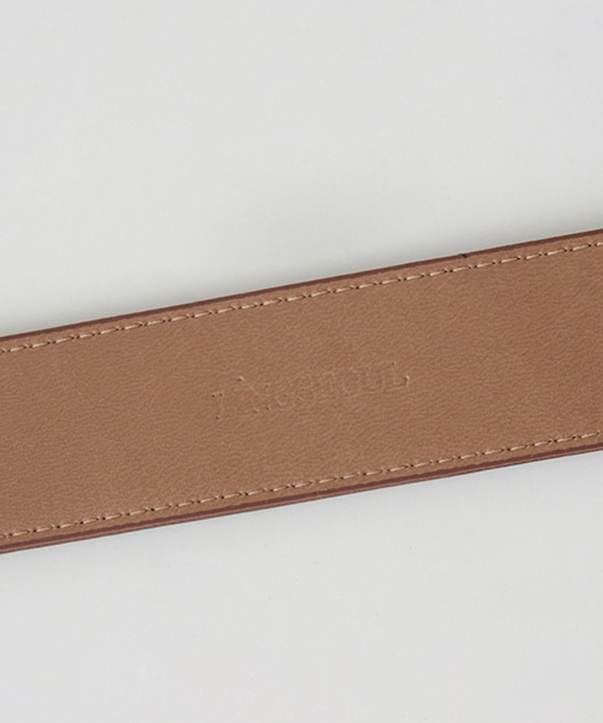 링서울(LINGSEOUL) [선물옵션] 30mm leather belt - [black/brown]