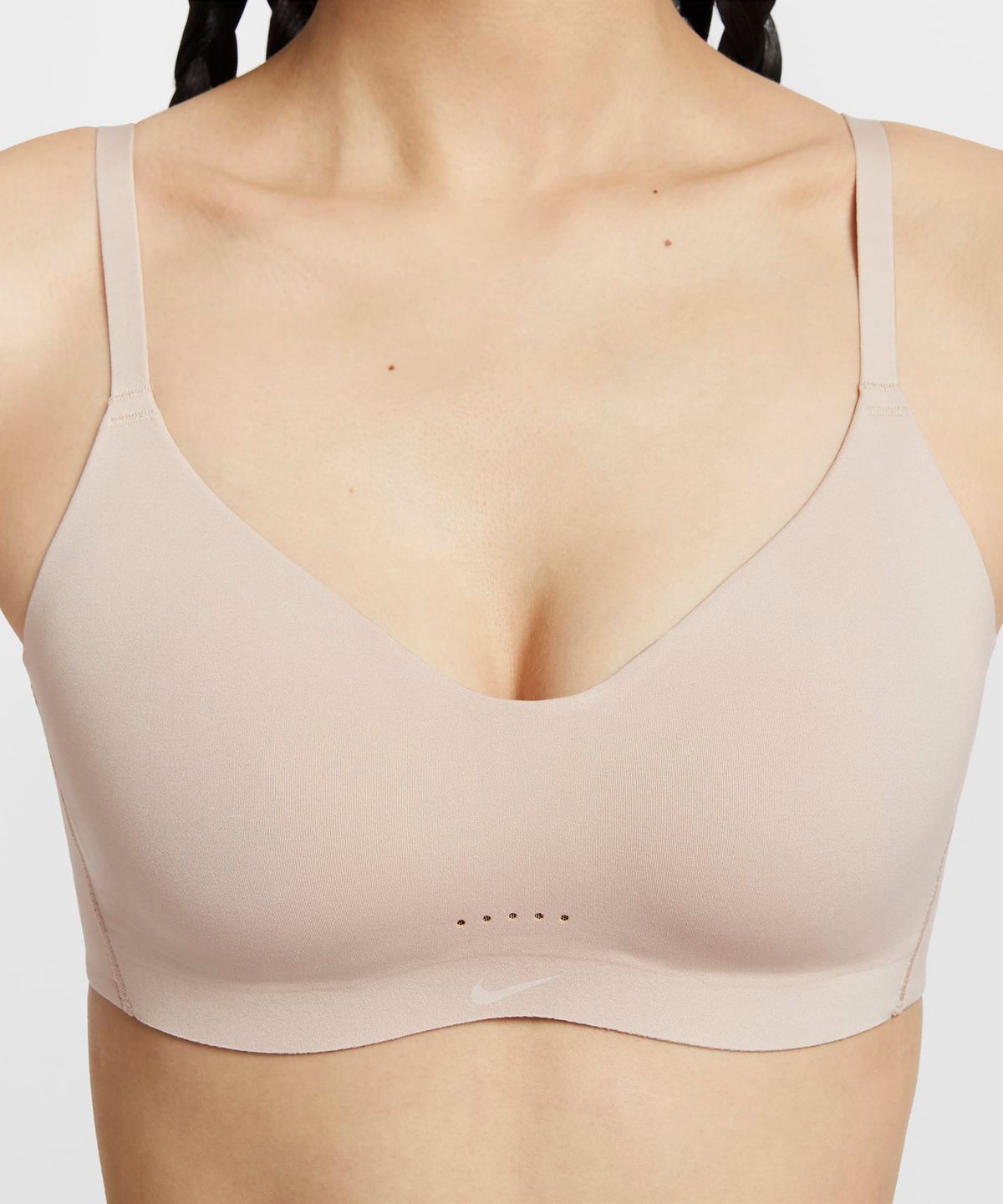 나이키(NIKE) 엘레이트 미니멀리스트 라이트 서포트 패드 컨버터블 스포츠 브라 W - 파티클 베이지:화이트 / FQ3551-207