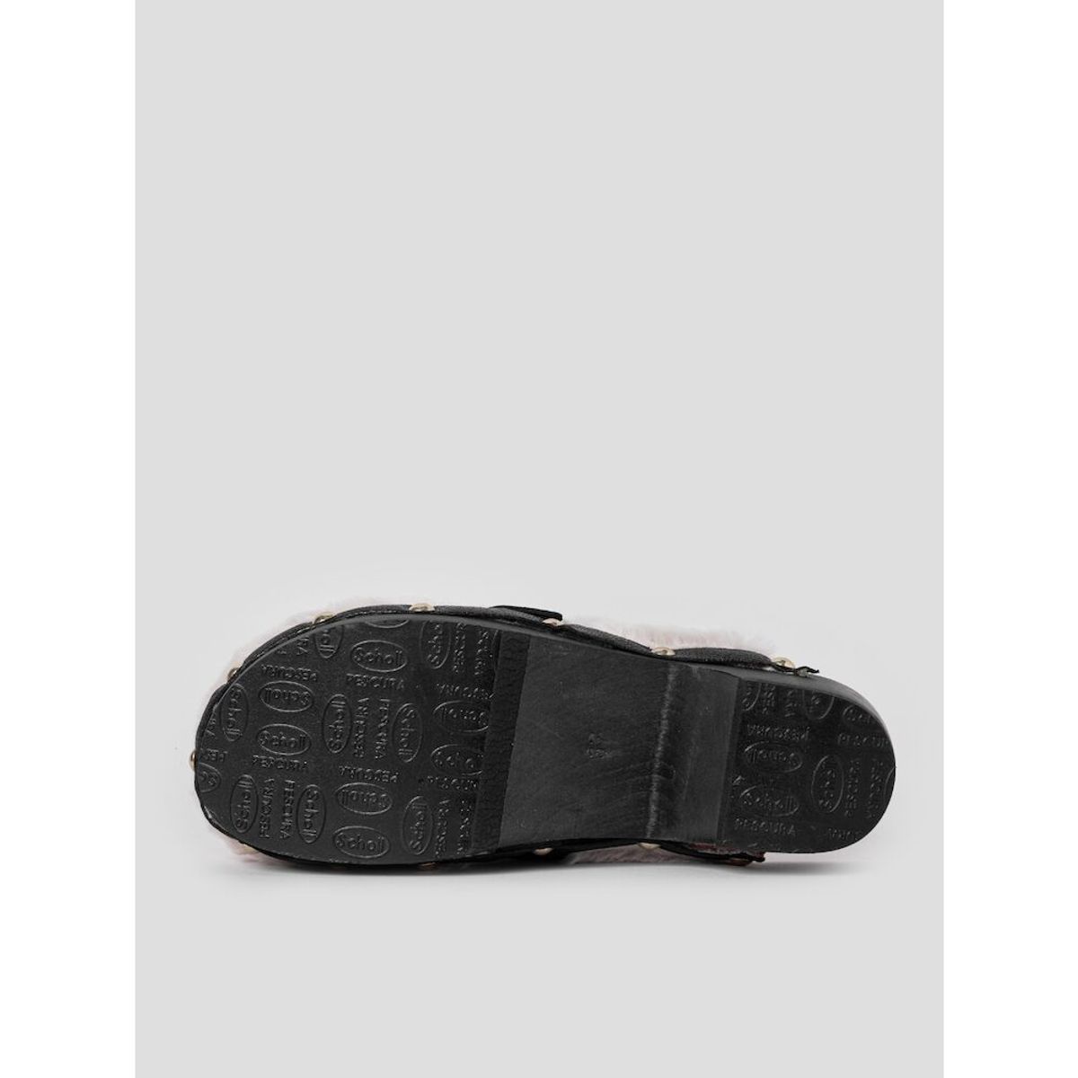 숄(SCHOLL) (WOMEN) 우드 솔 버튼 장식 크로그  화이트 (HH49K2W111)
