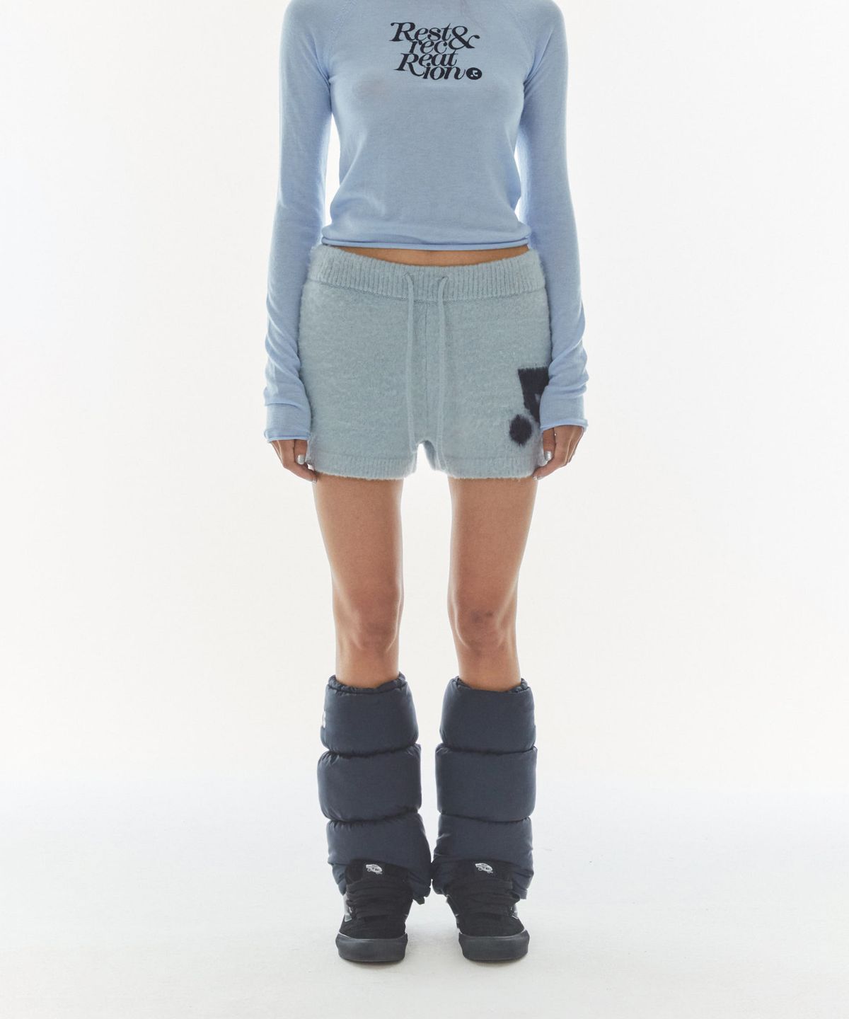레스트앤레크레이션(REST&RECREATION) QUILTED LEG WARMER - NAVY