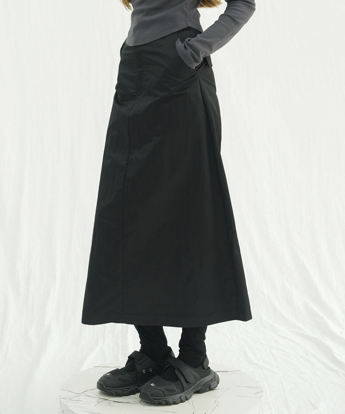 비바셔스(VIVACIOUS) Pocket Thaslan Long Skirt - 3COL