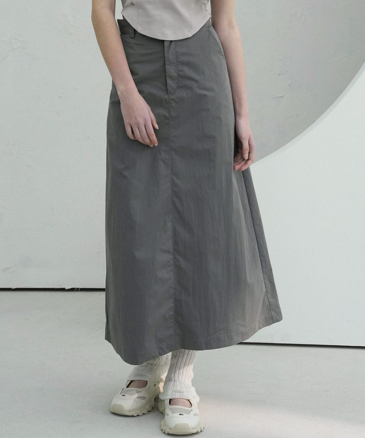 비바셔스(VIVACIOUS) Pocket Thaslan Long Skirt - 3COL