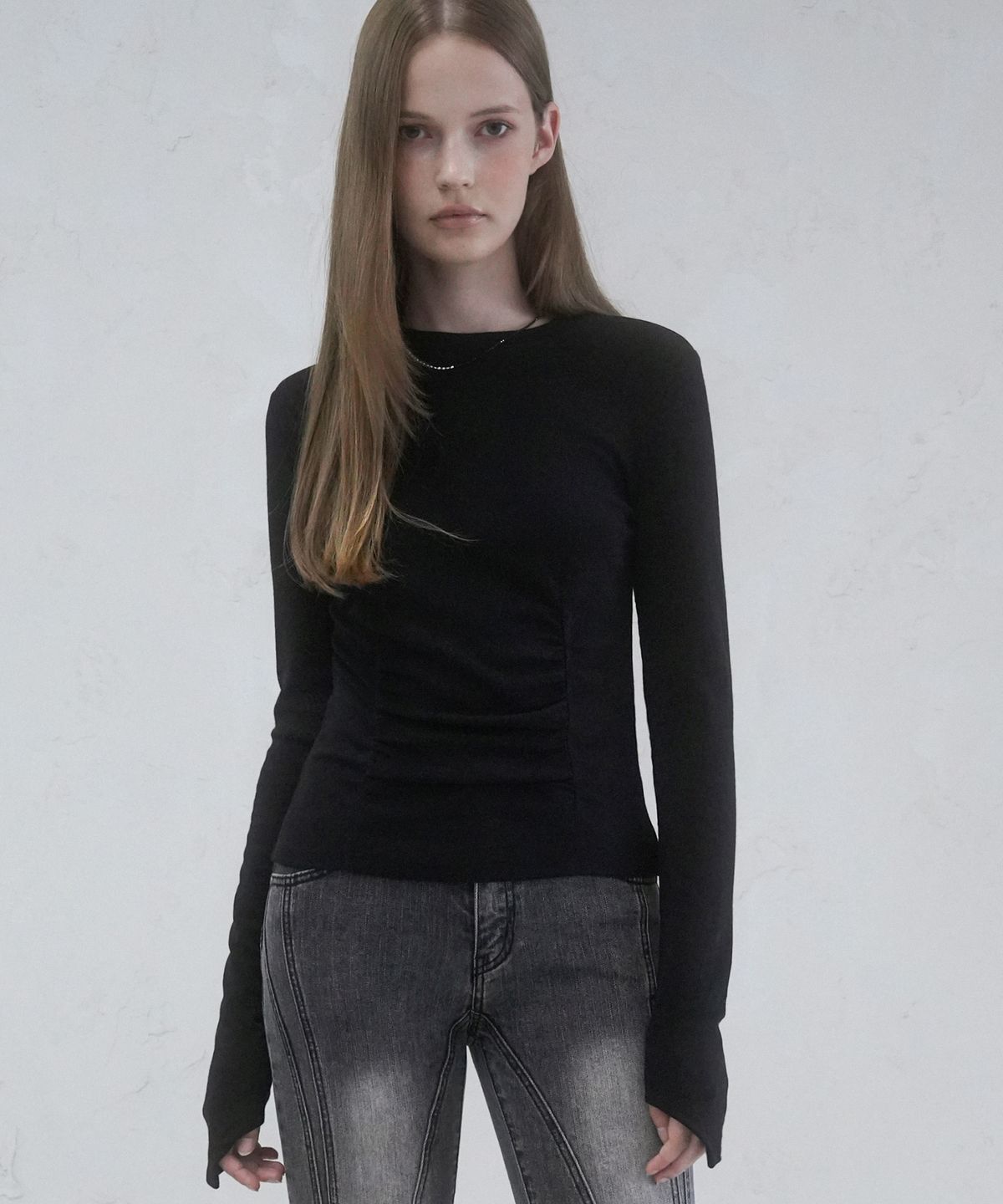 비바셔스(VIVACIOUS) Twin Drape Long Sleeve - 3COL