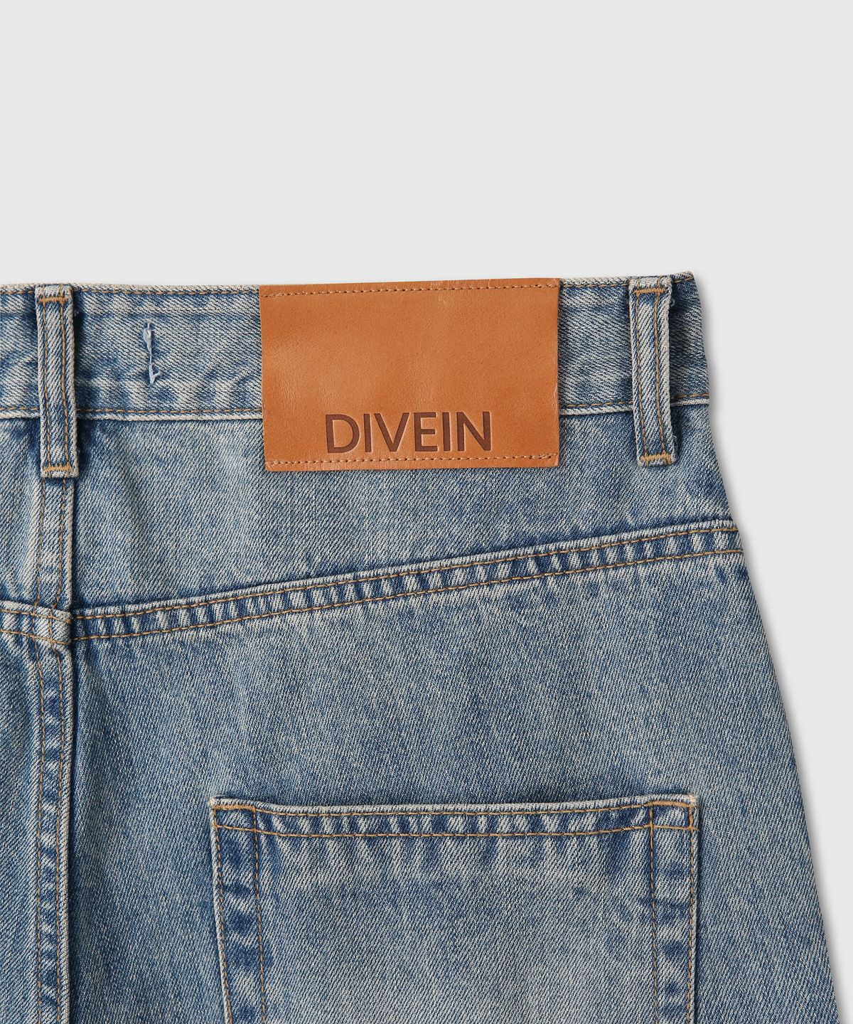 다이브인(DIVEIN) LOOSED WIDE DENIM PANTS (WASHED BLUE)