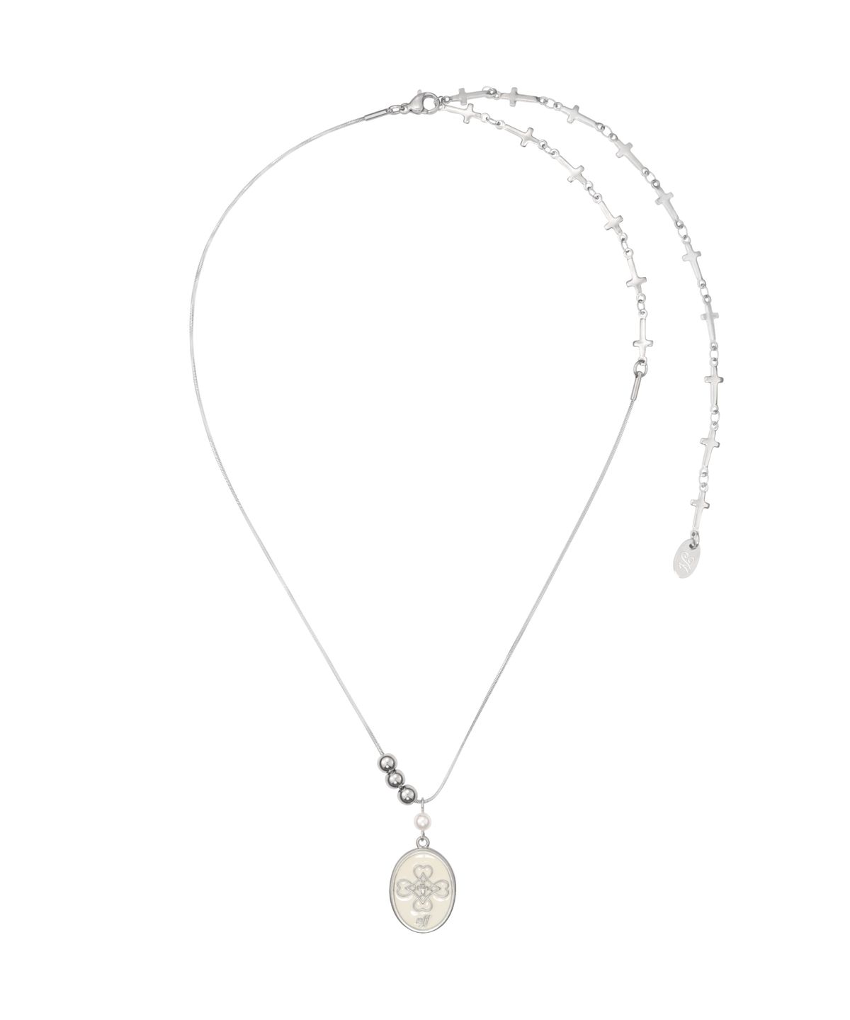 엔프프(NFF) harmless frame necklace-silver