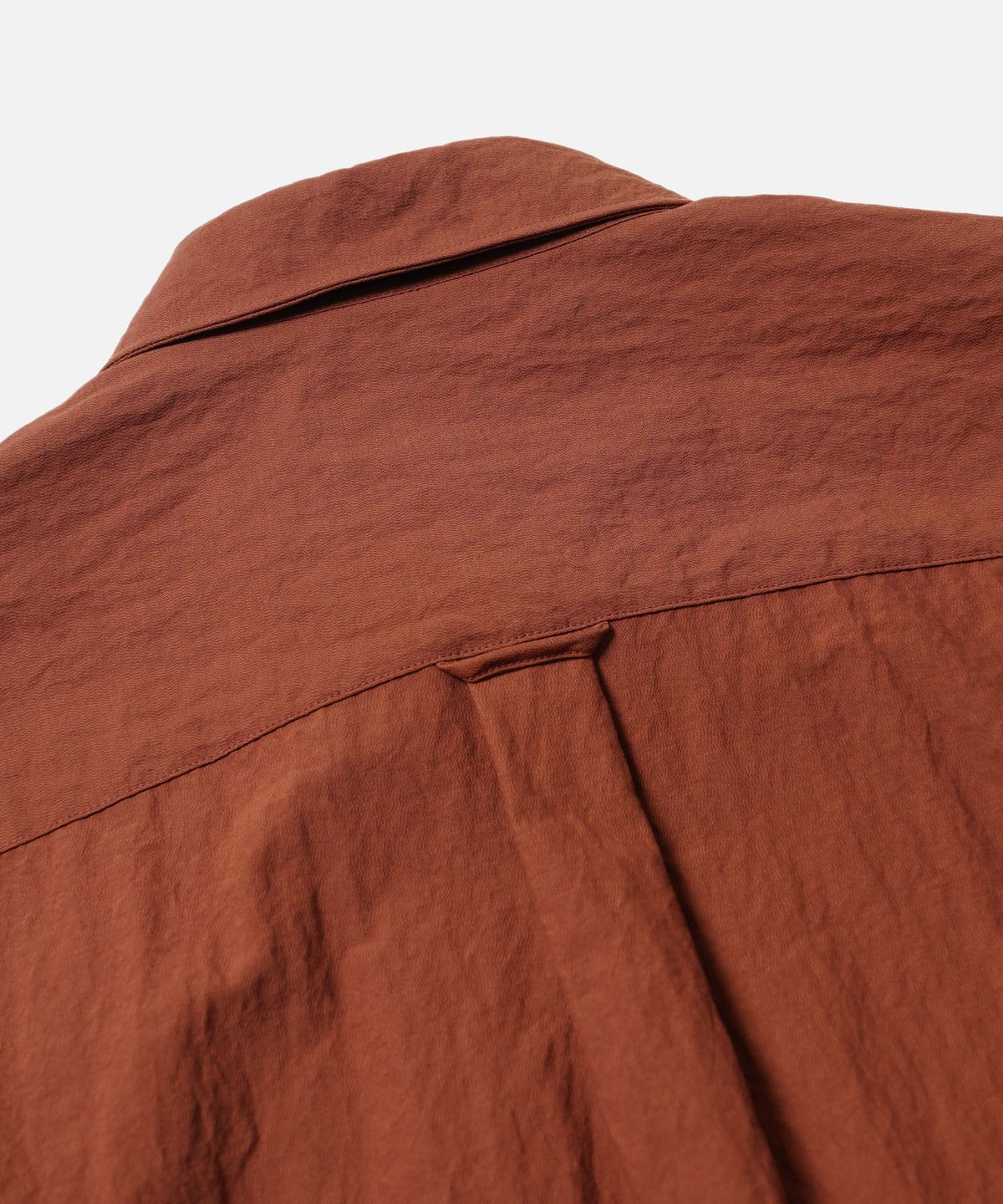 프리즘웍스(FRIZMWORKS) NYLON RAYON RELAXED SHIRT _ BRICK