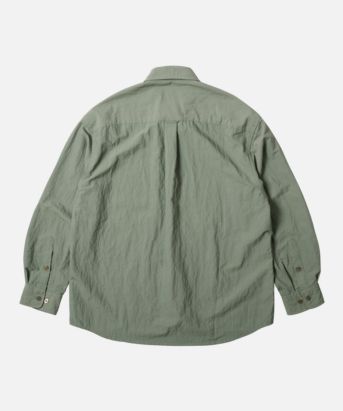 프리즘웍스(FRIZMWORKS) NYLON RAYON RELAXED SHIRT _ JADE GREEN
