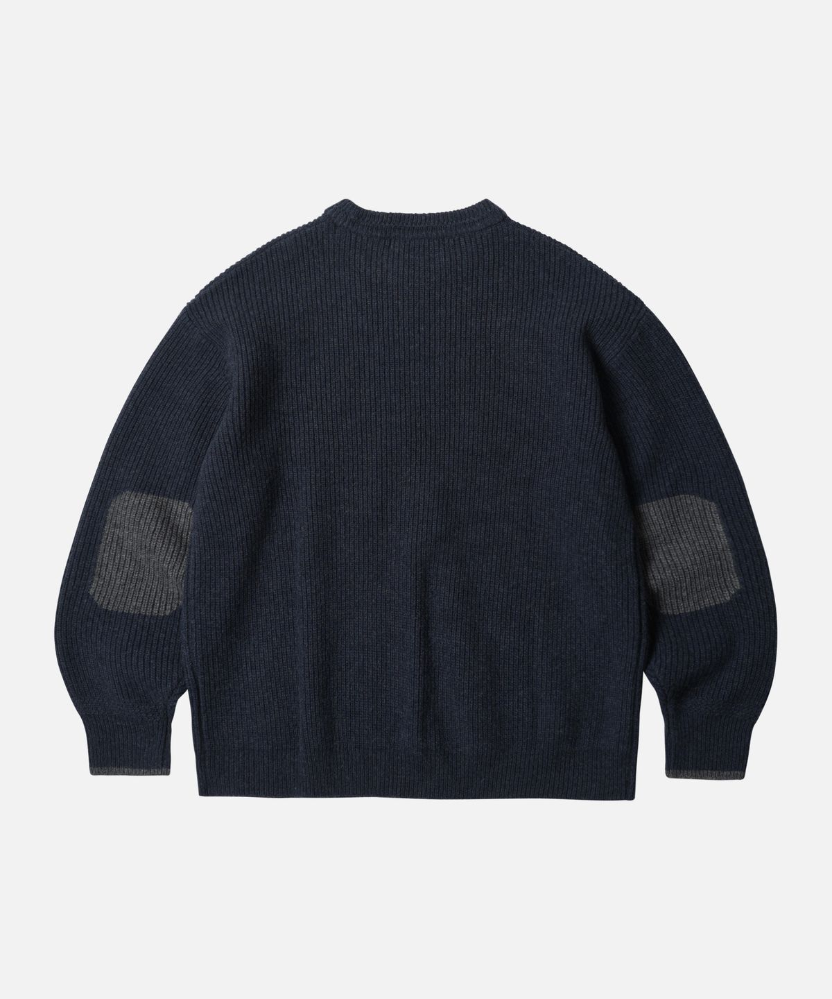 프리즘웍스(FRIZMWORKS) PATCH ROUND PULLOVER KNIT _ NAVY