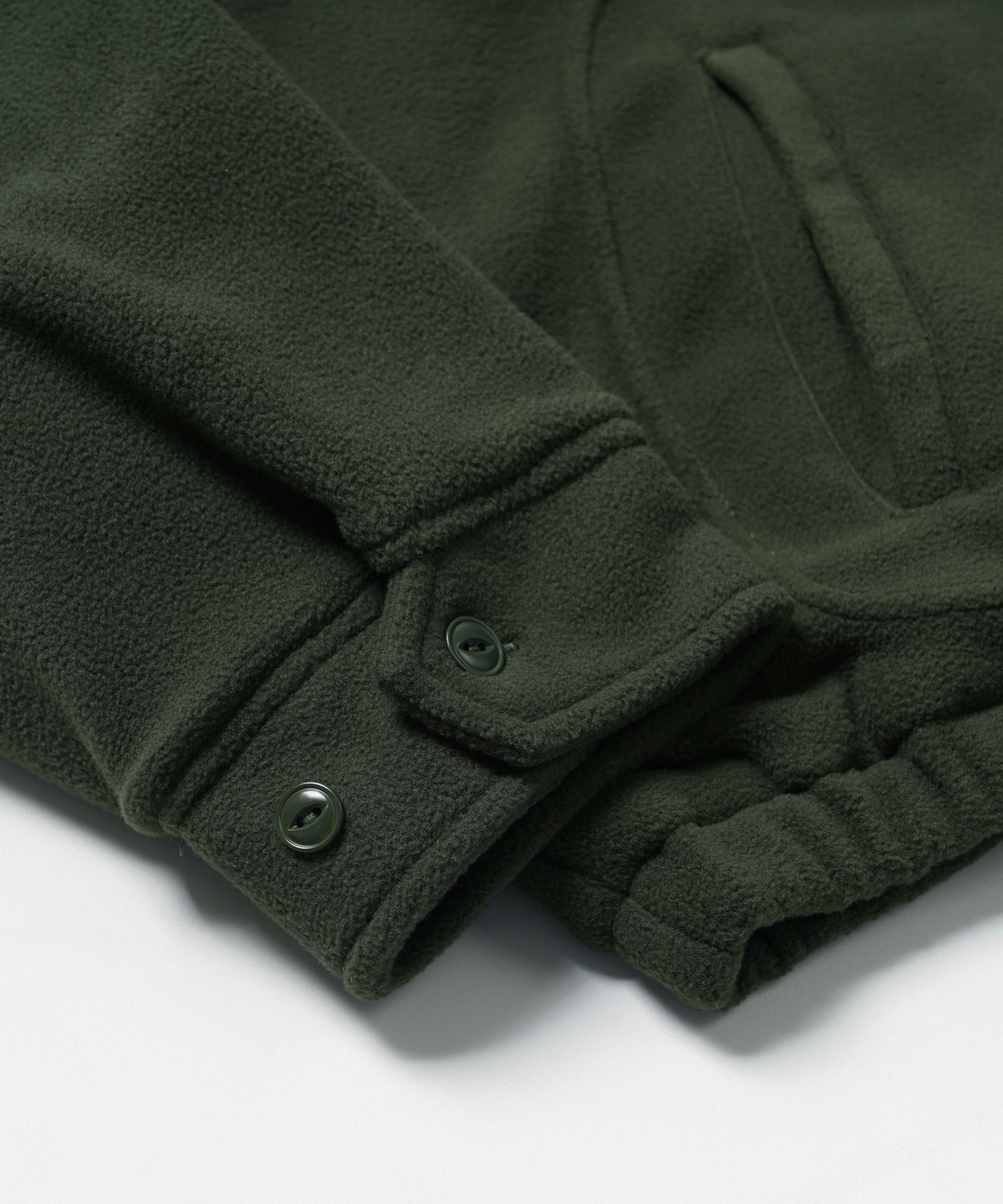 프리즘웍스(FRIZMWORKS) FLEECE DRIZZLER JACKET _ DARK GREEN