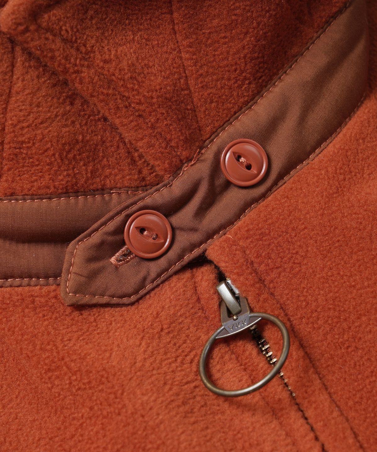 프리즘웍스(FRIZMWORKS) FLEECE DRIZZLER JACKET _ BRICK