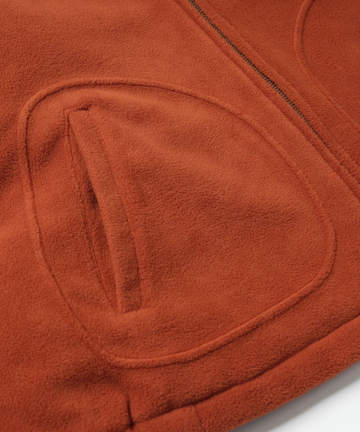 프리즘웍스(FRIZMWORKS) FLEECE DRIZZLER JACKET _ BRICK