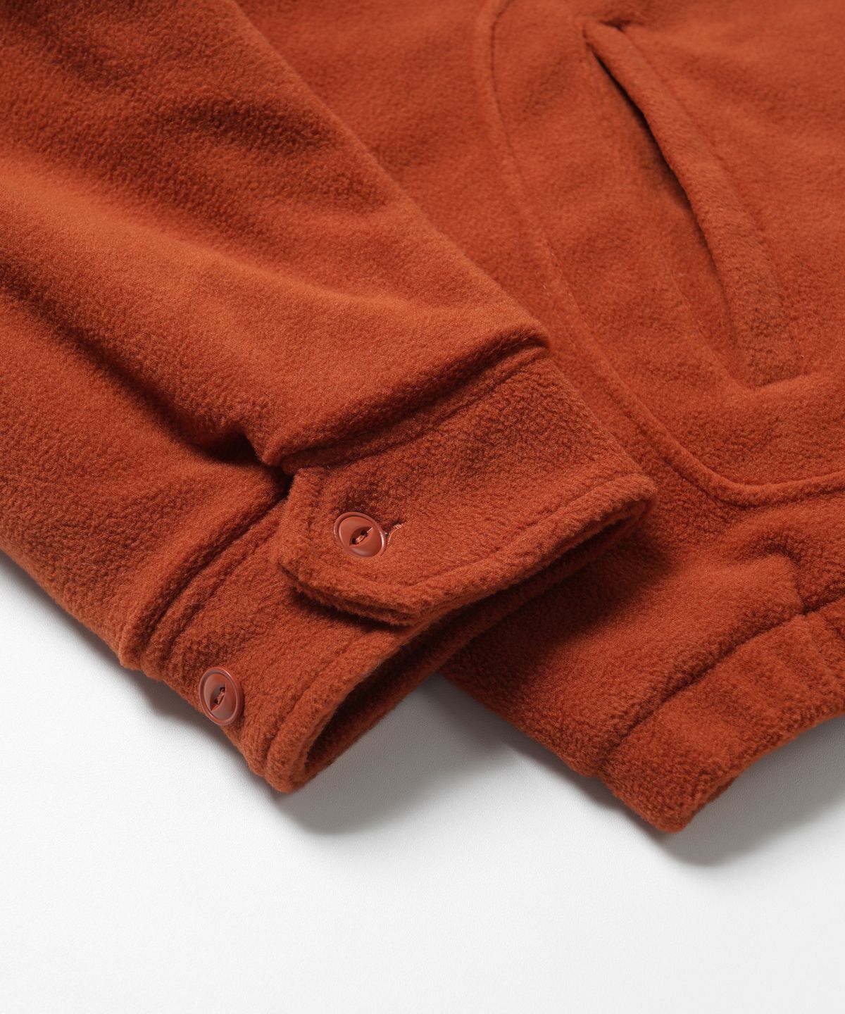 프리즘웍스(FRIZMWORKS) FLEECE DRIZZLER JACKET _ BRICK