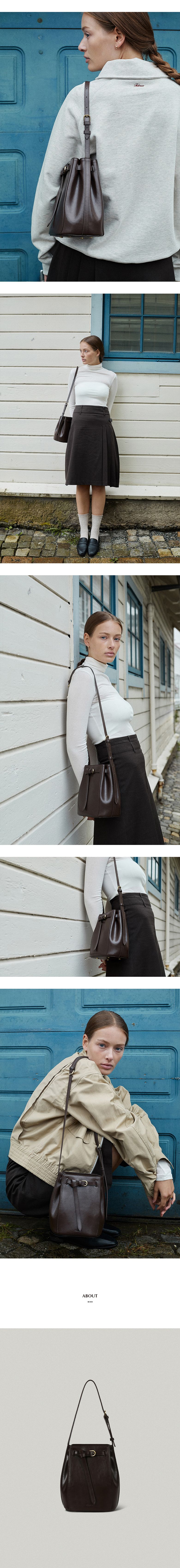 MUSINSA公式 | FOLNUA MINI LALE BAG [MARRON - PLAIN]