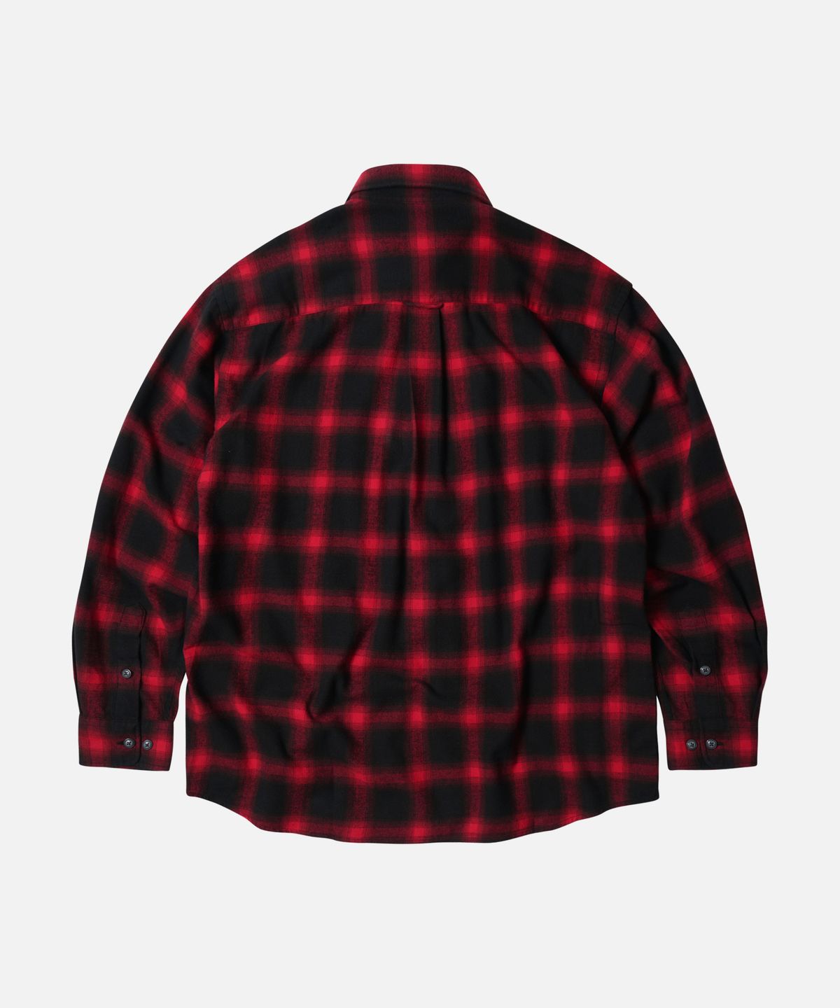 프리즘웍스(FRIZMWORKS) OMBRE FLANNEL RELAXED SHIRT _ RED