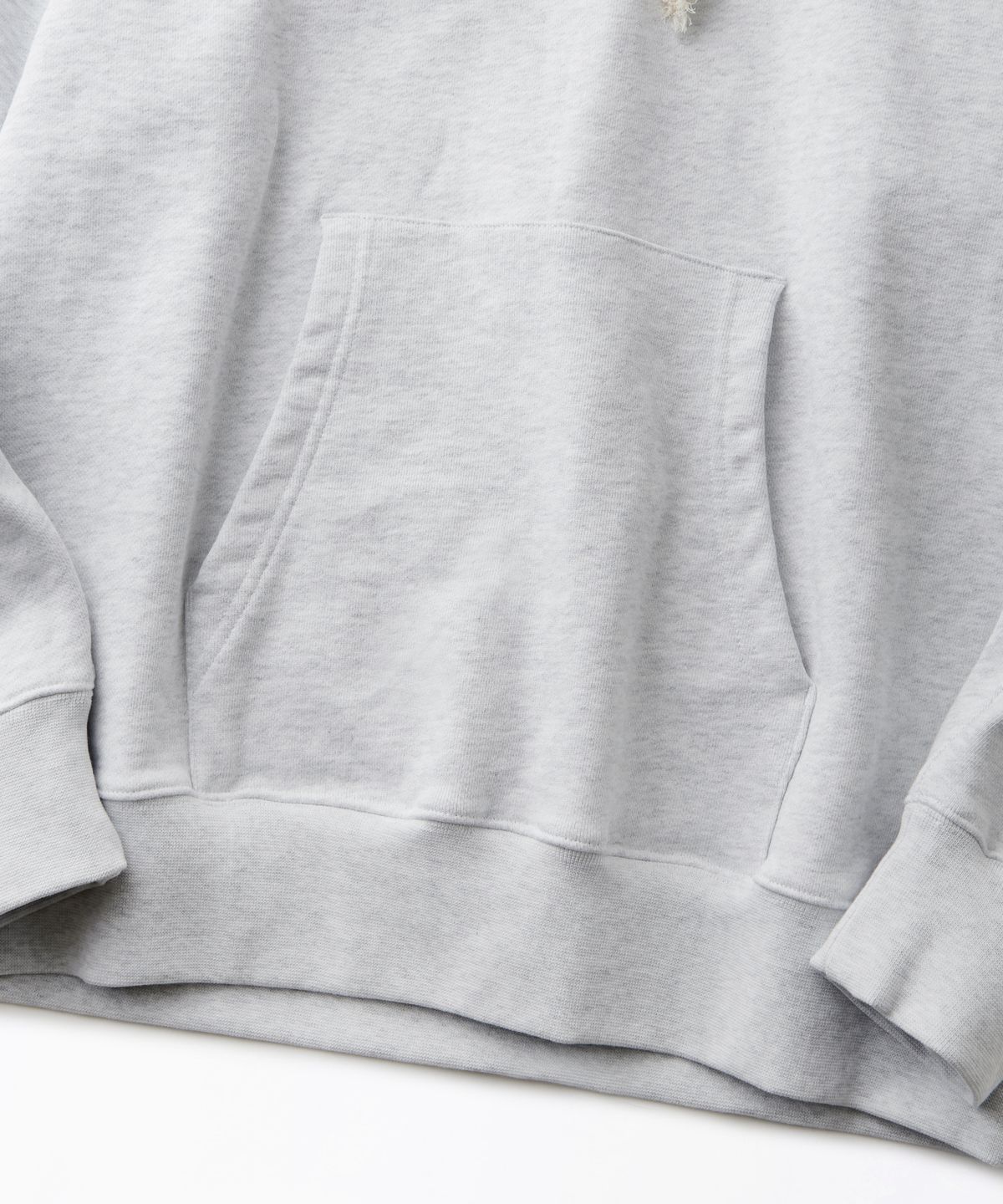 아웃스탠딩(OUTSTANDING) AUTHENTIC COMFORT HOOD SWEAT_1%MELANGE GRAY
